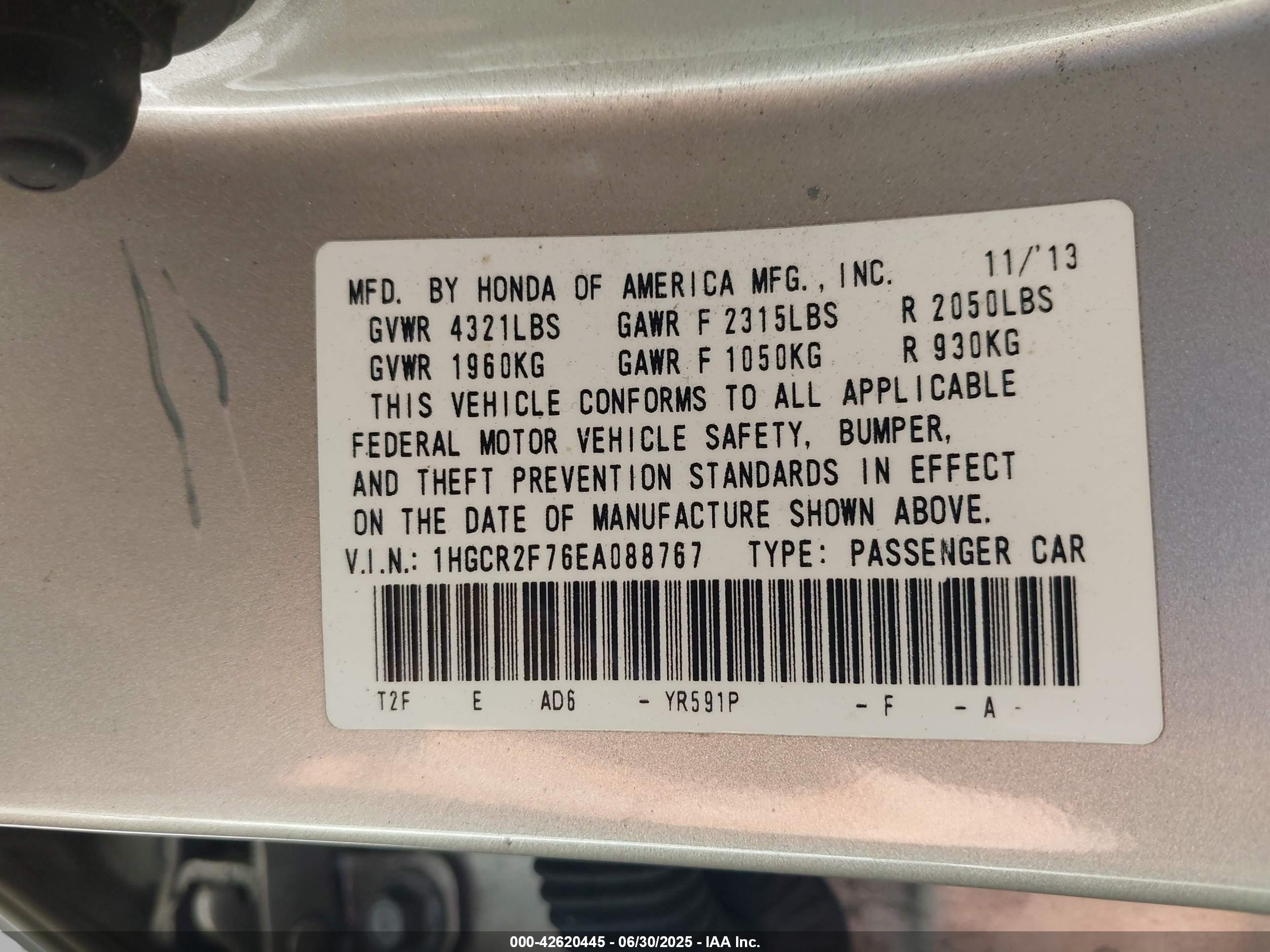 HONDA ACCORD image 9