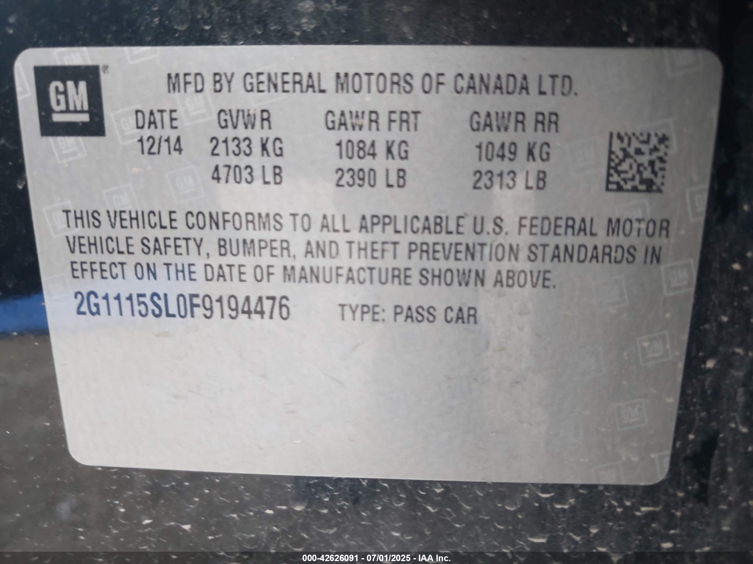 CHEVROLET IMPALA image 9
