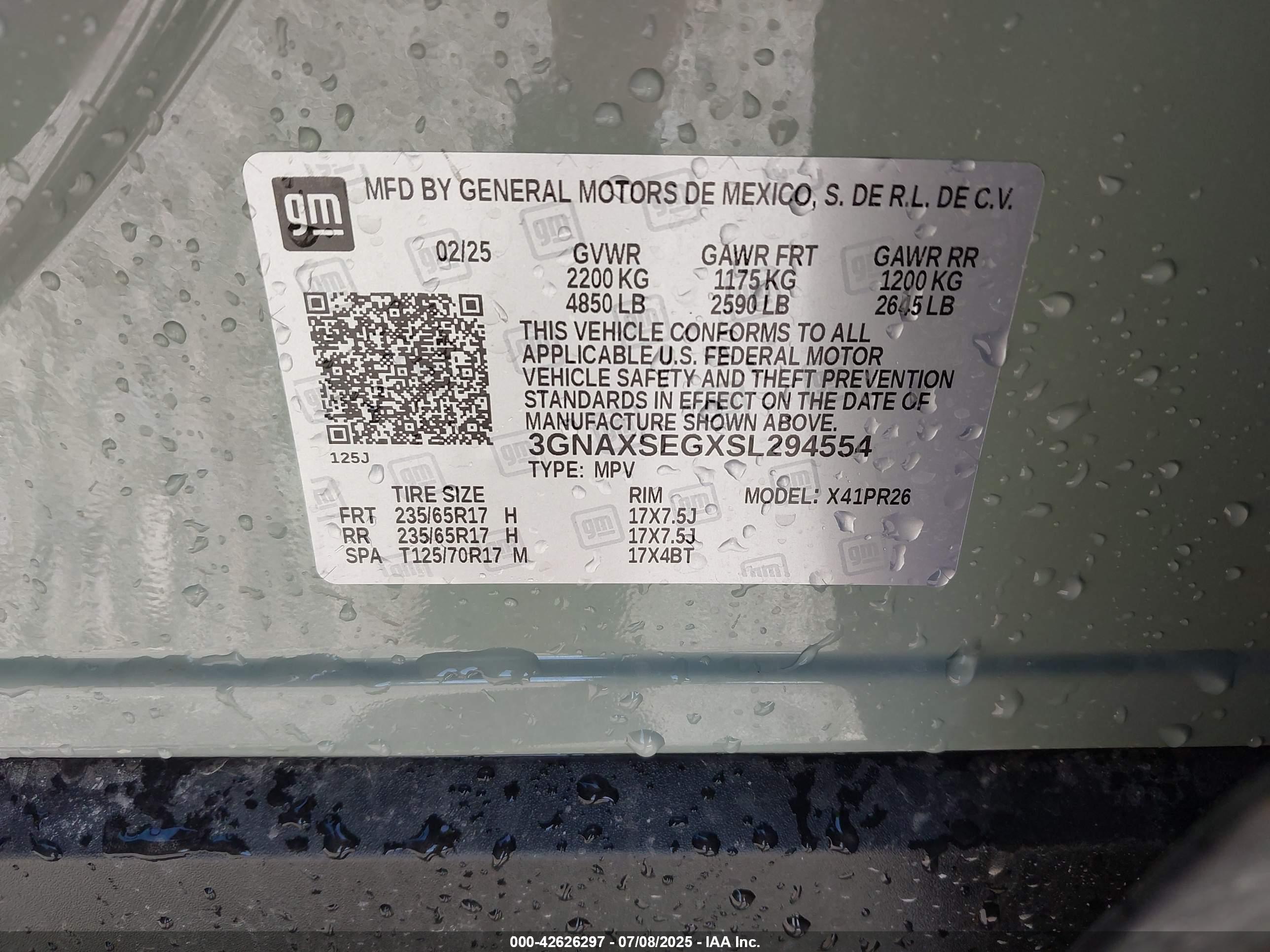 CHEVROLET EQUINOX image 9