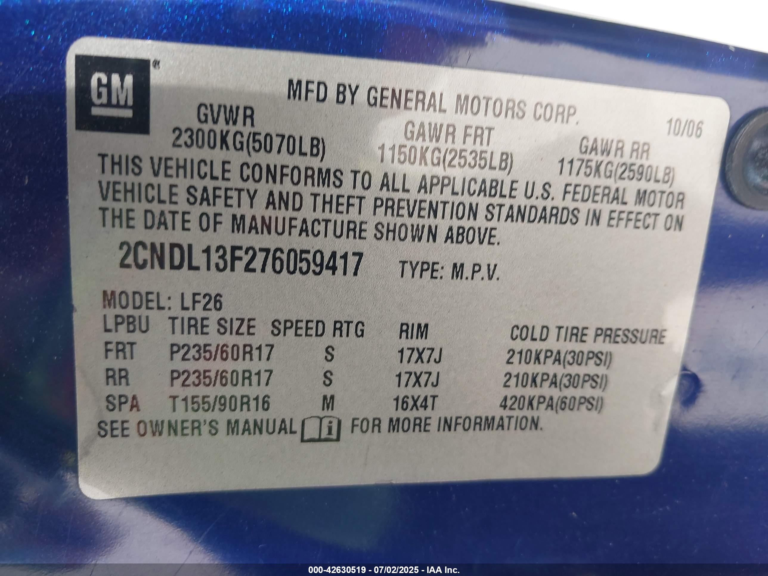 CHEVROLET EQUINOX image 9