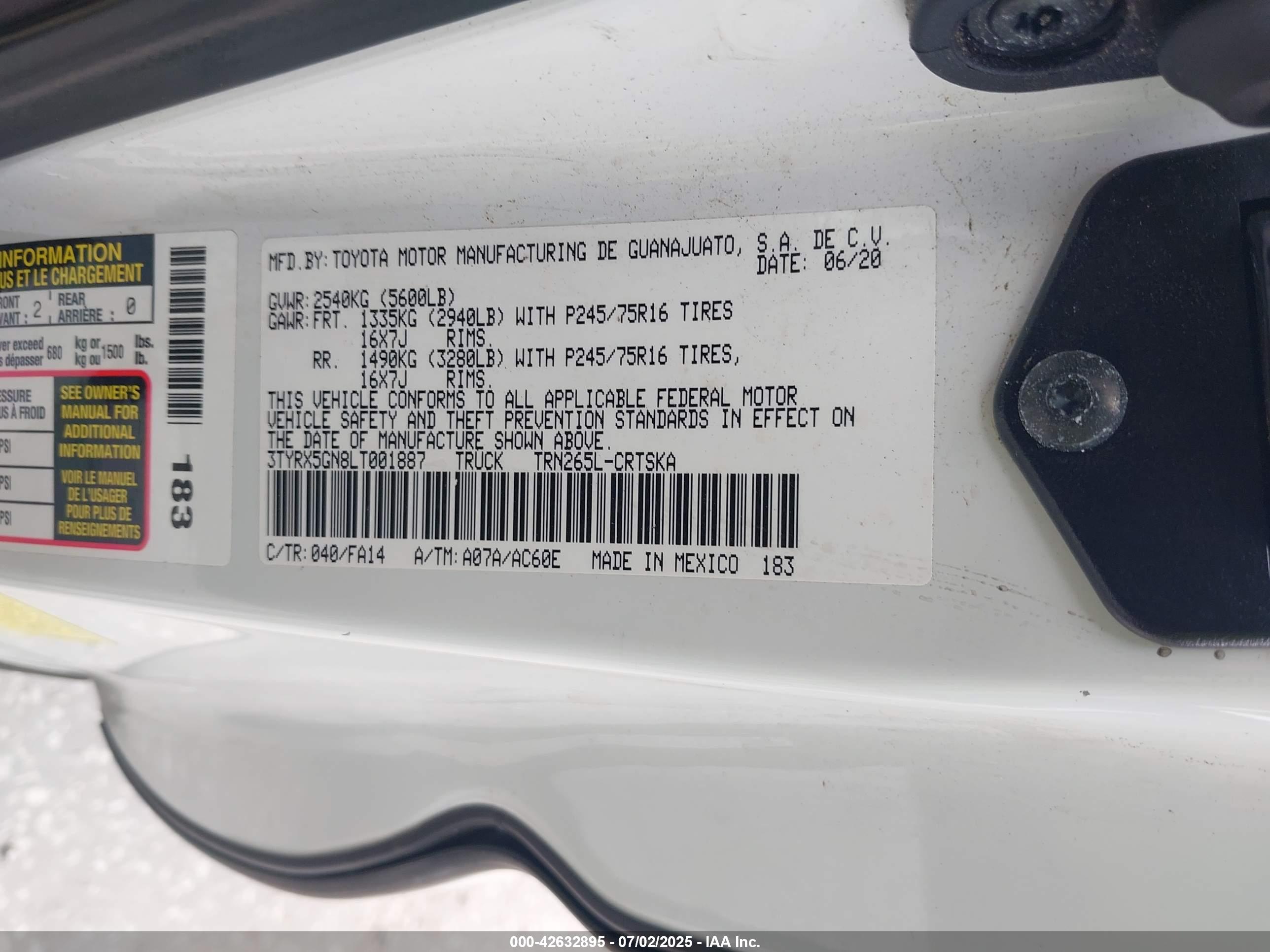 TOYOTA TACOMA image 9