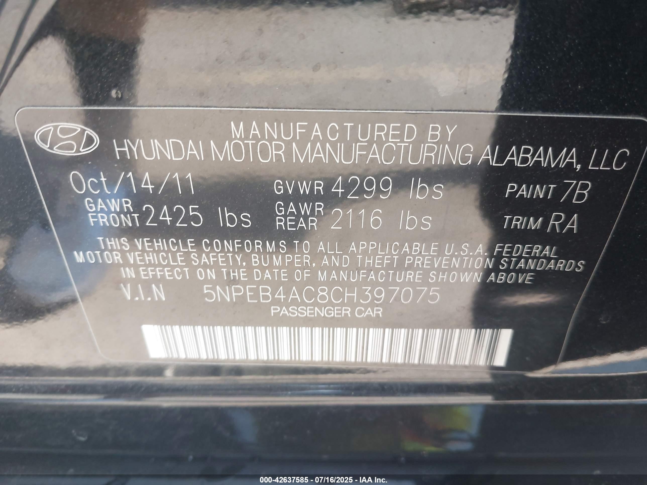 HYUNDAI SONATA image 9