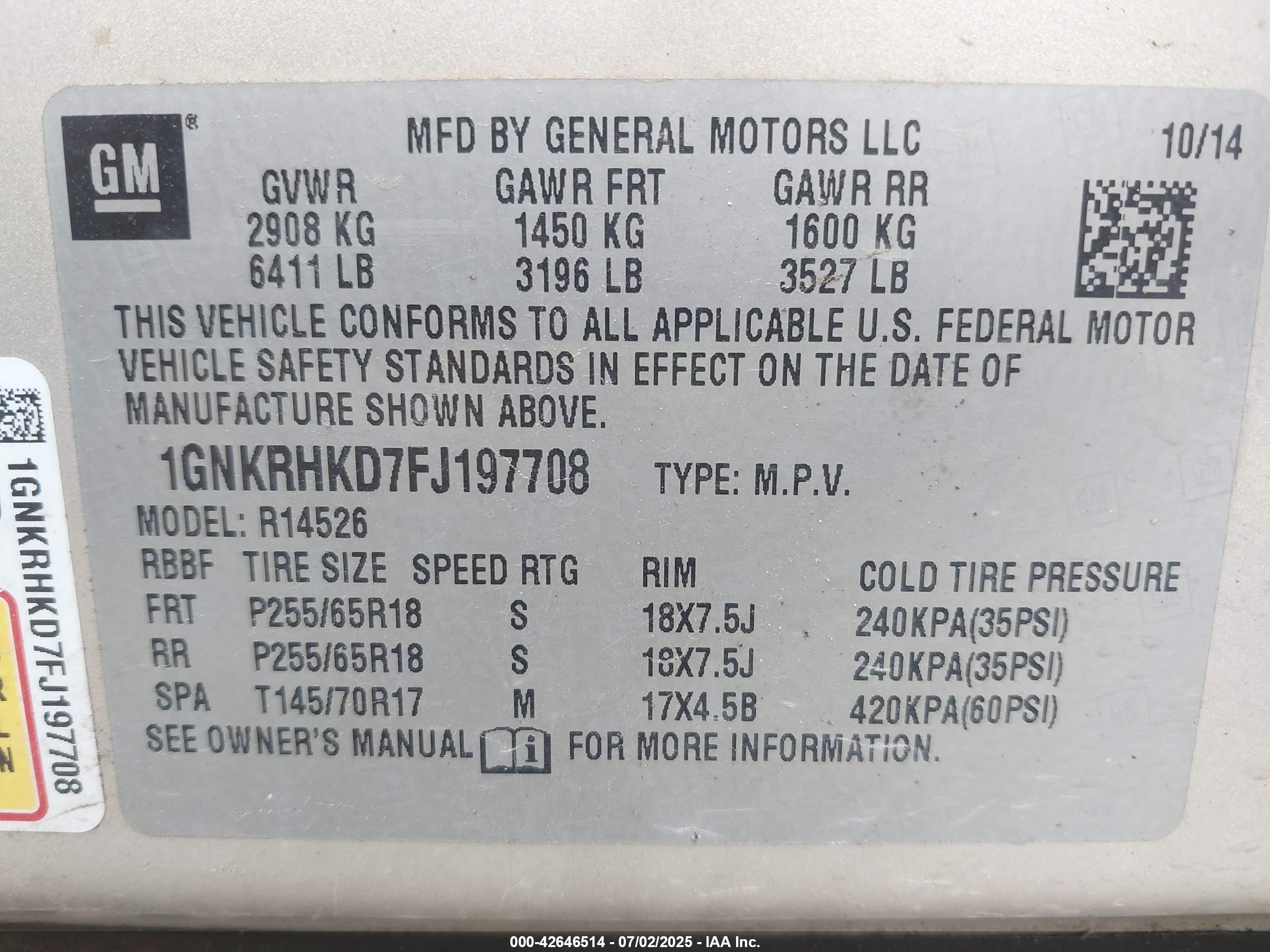 CHEVROLET TRAVERSE image 9