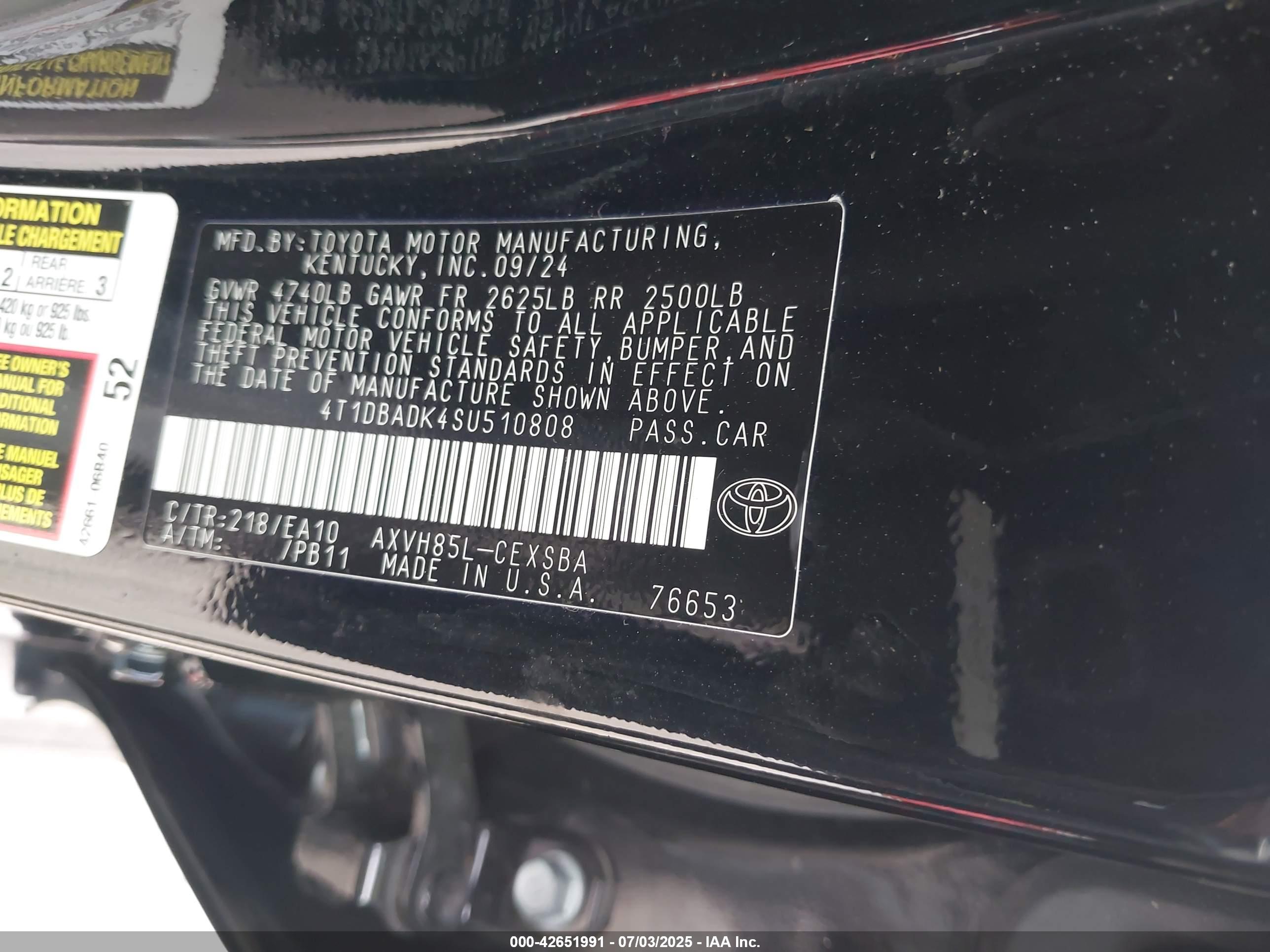 TOYOTA CAMRY image 9