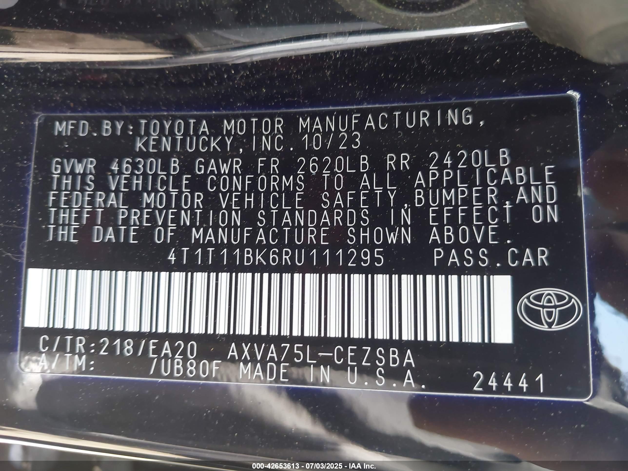 TOYOTA CAMRY image 9
