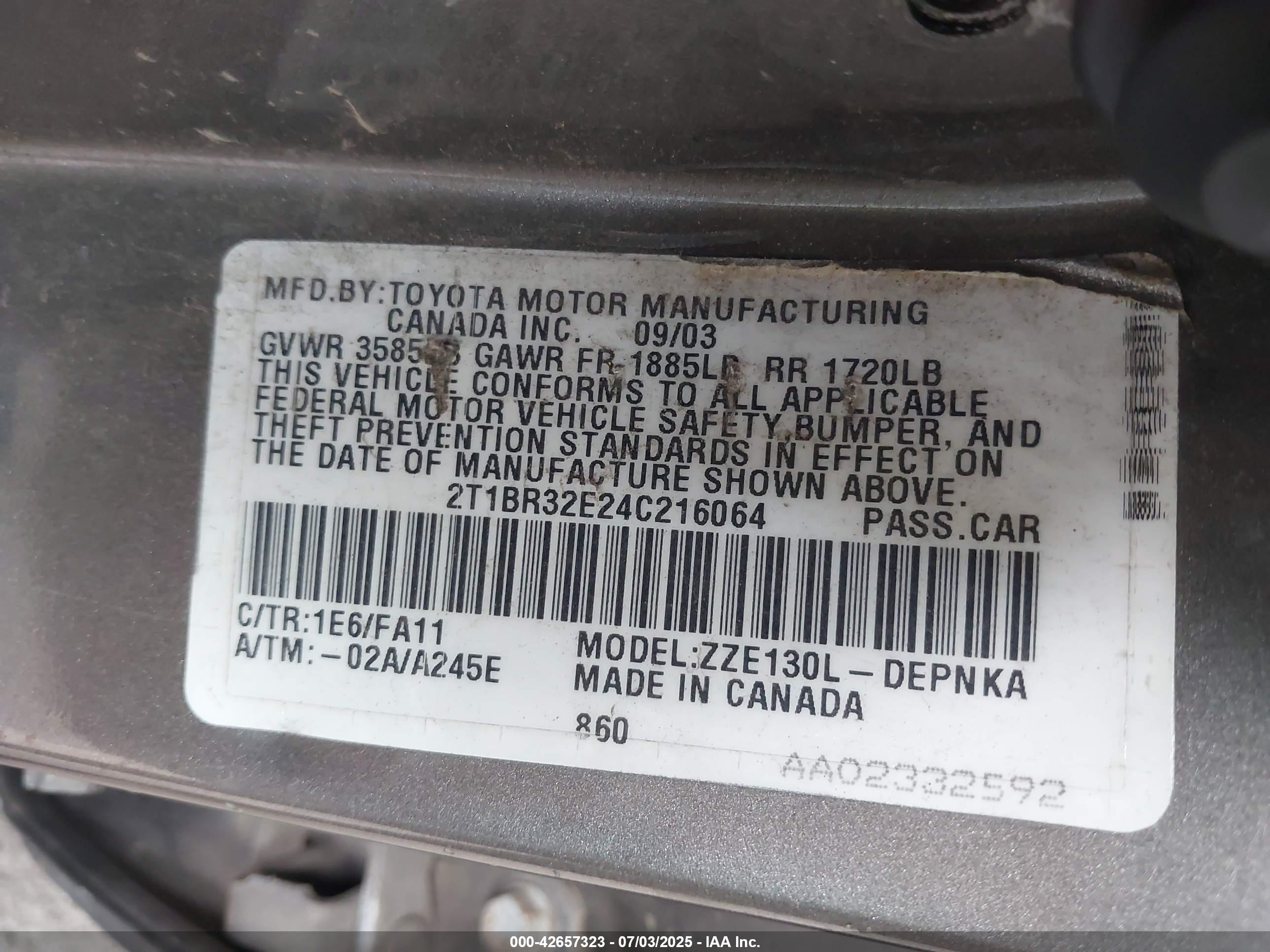 TOYOTA COROLLA image 9