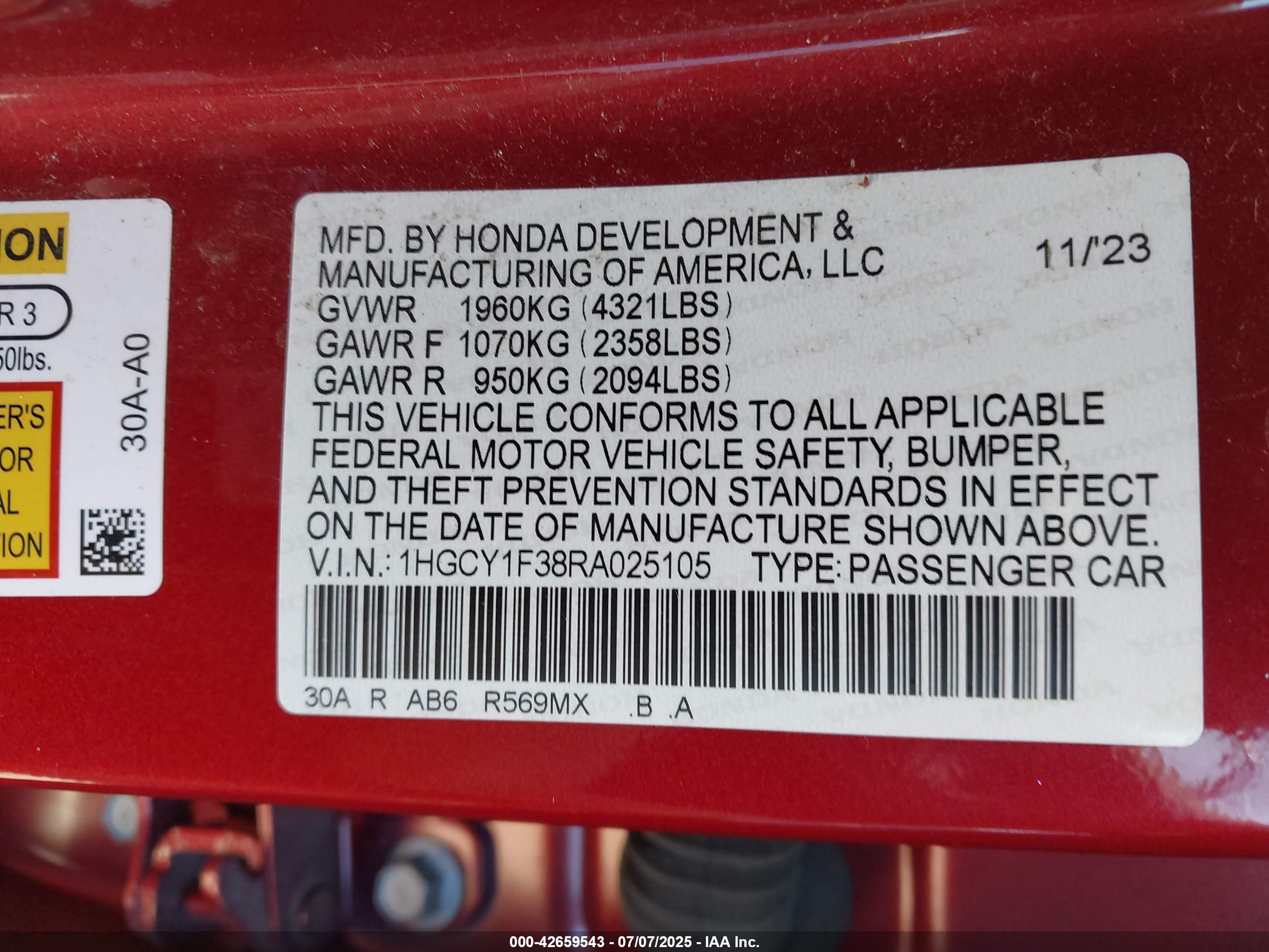 HONDA ACCORD image 9