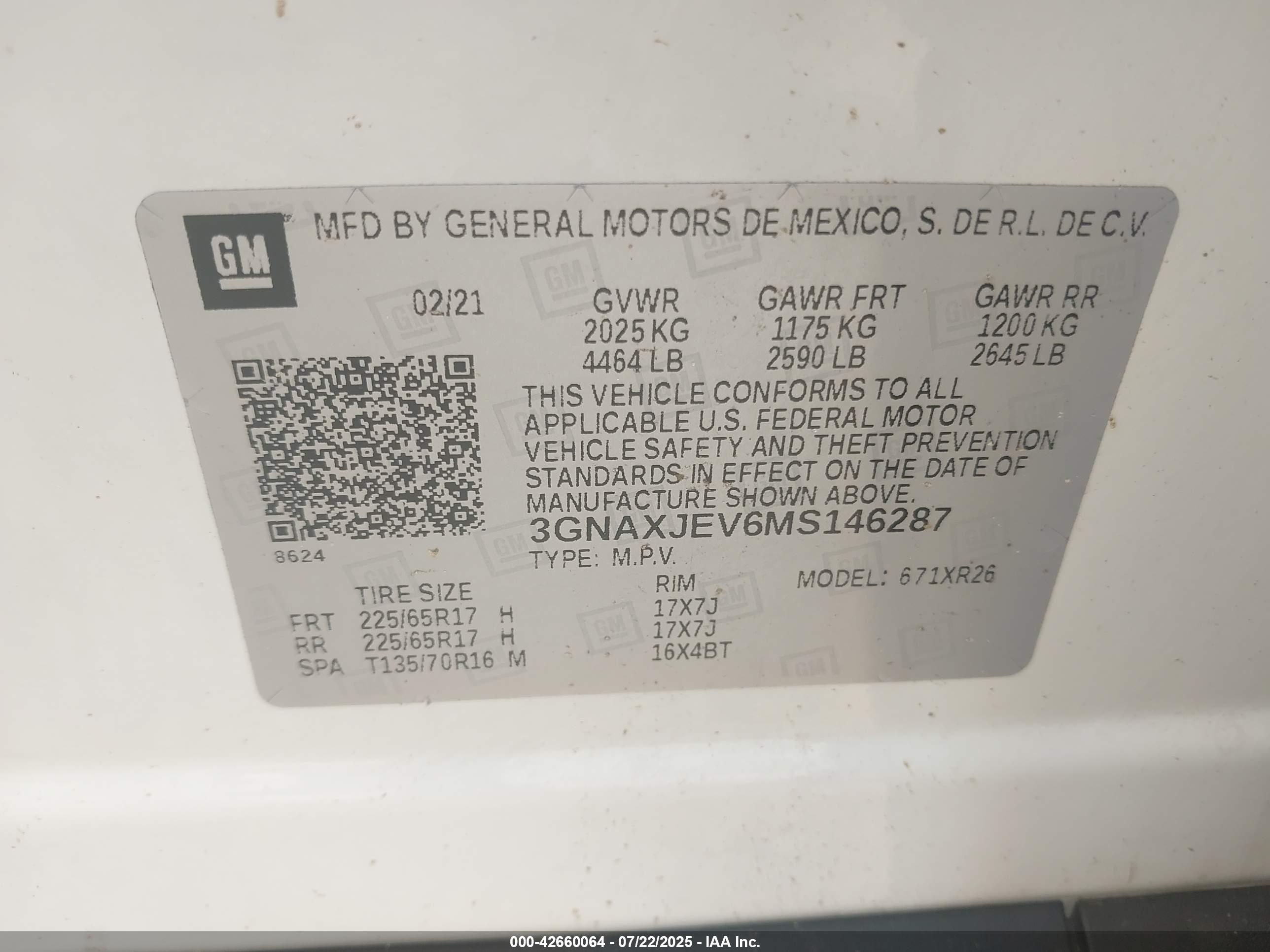 CHEVROLET EQUINOX image 9