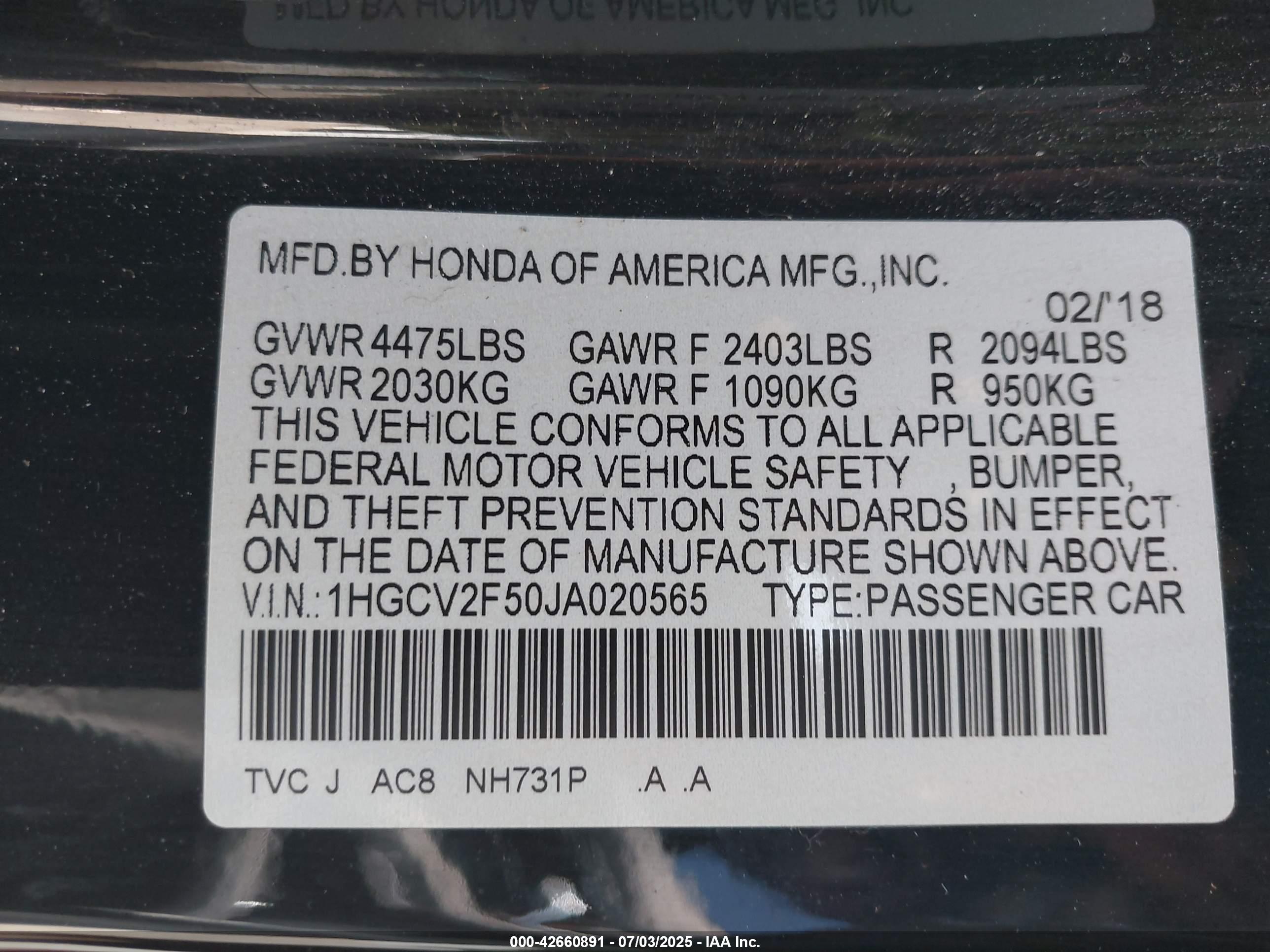 HONDA ACCORD image 9