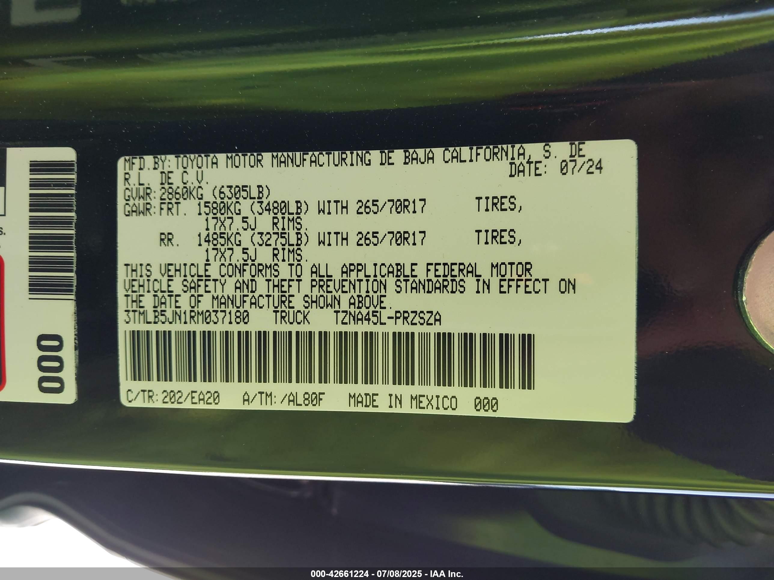 TOYOTA TACOMA image 9