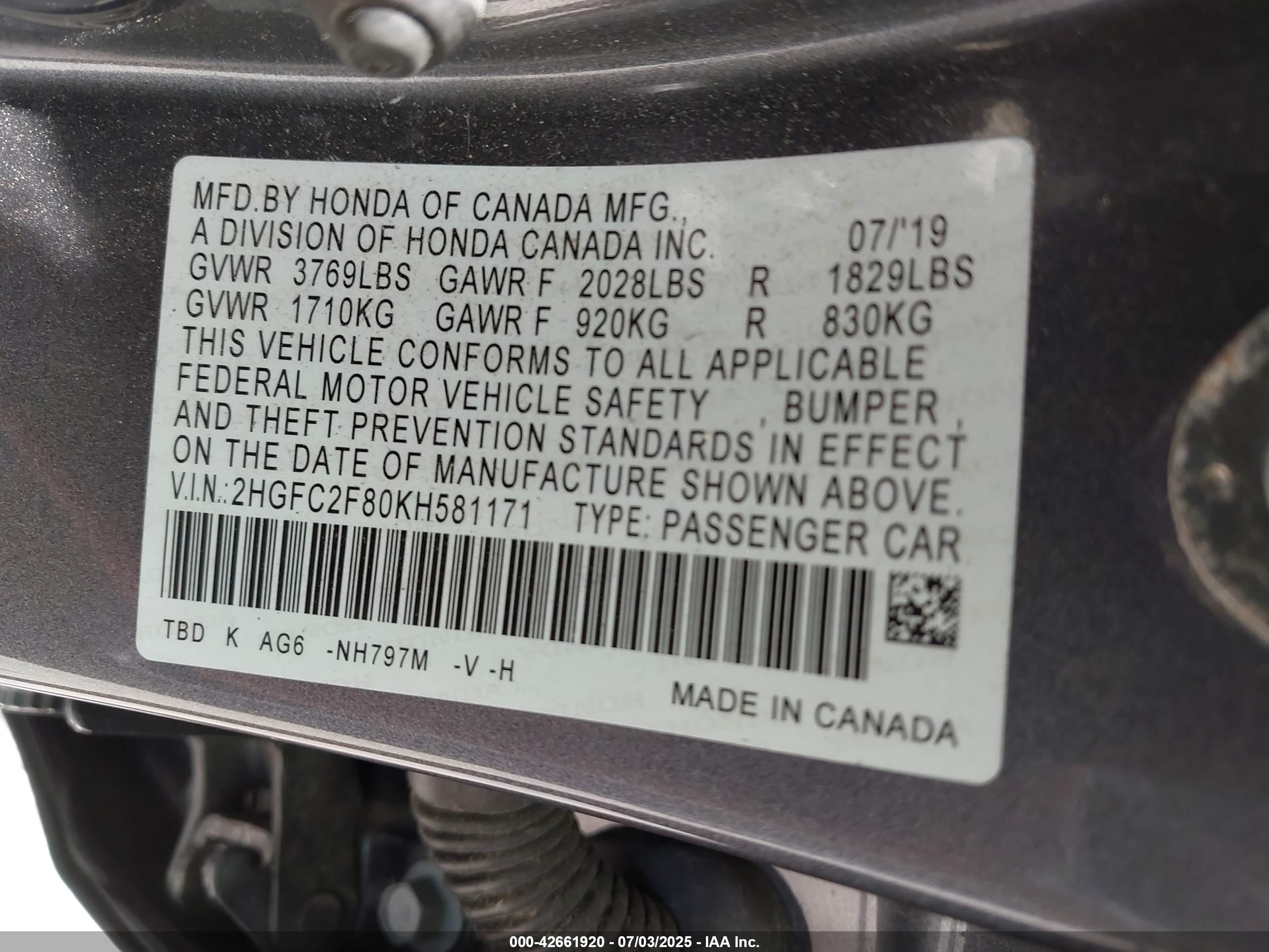 HONDA CIVIC image 9