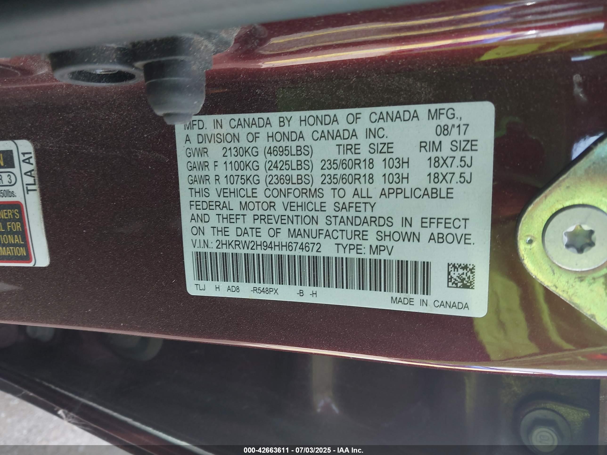 HONDA CR-V image 9