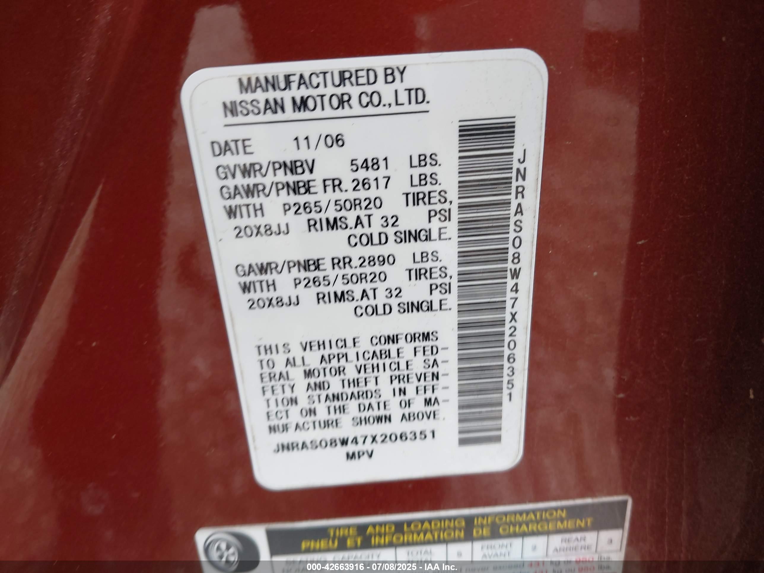 INFINITI FX35 image 9
