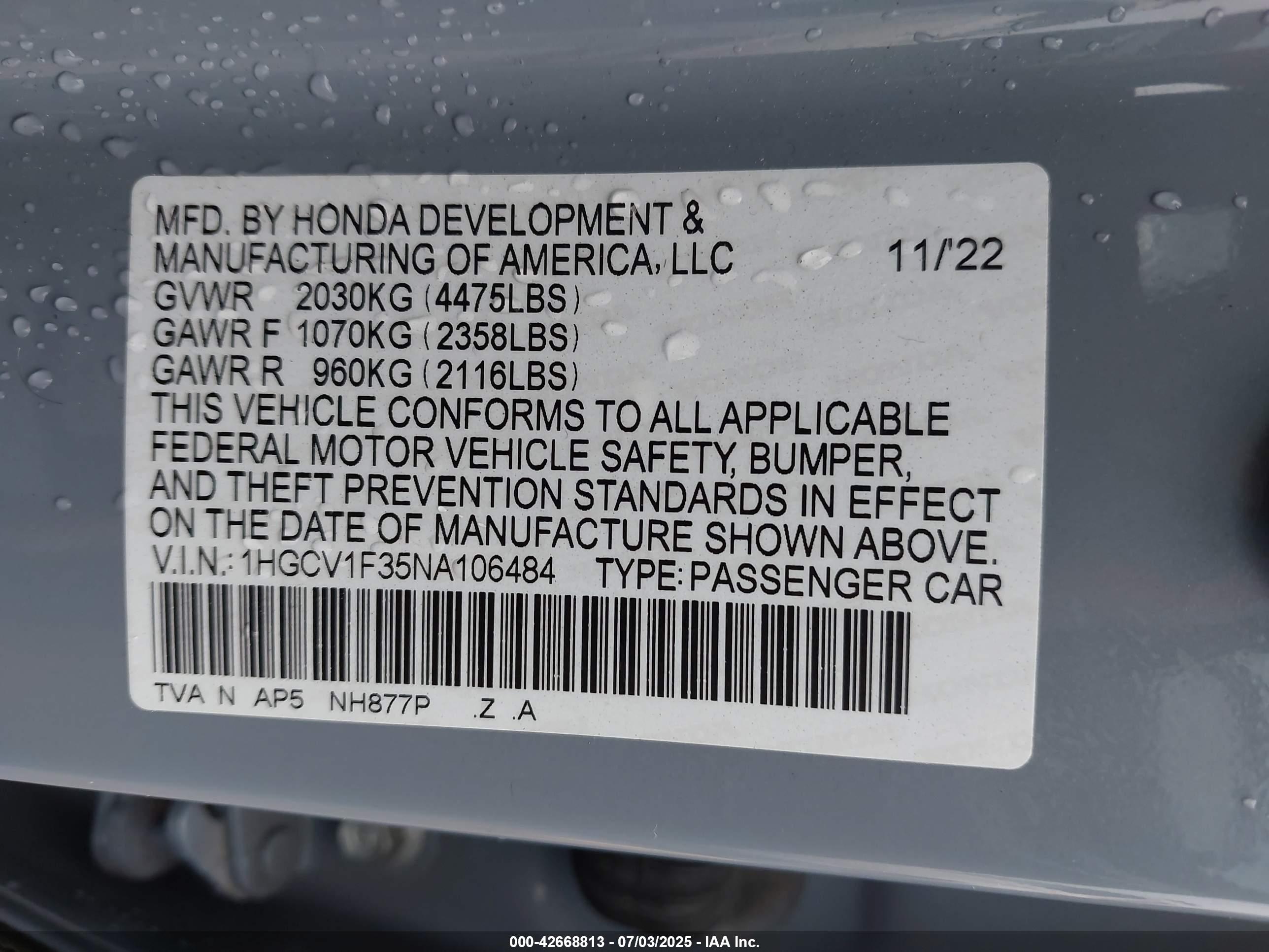 HONDA ACCORD image 9