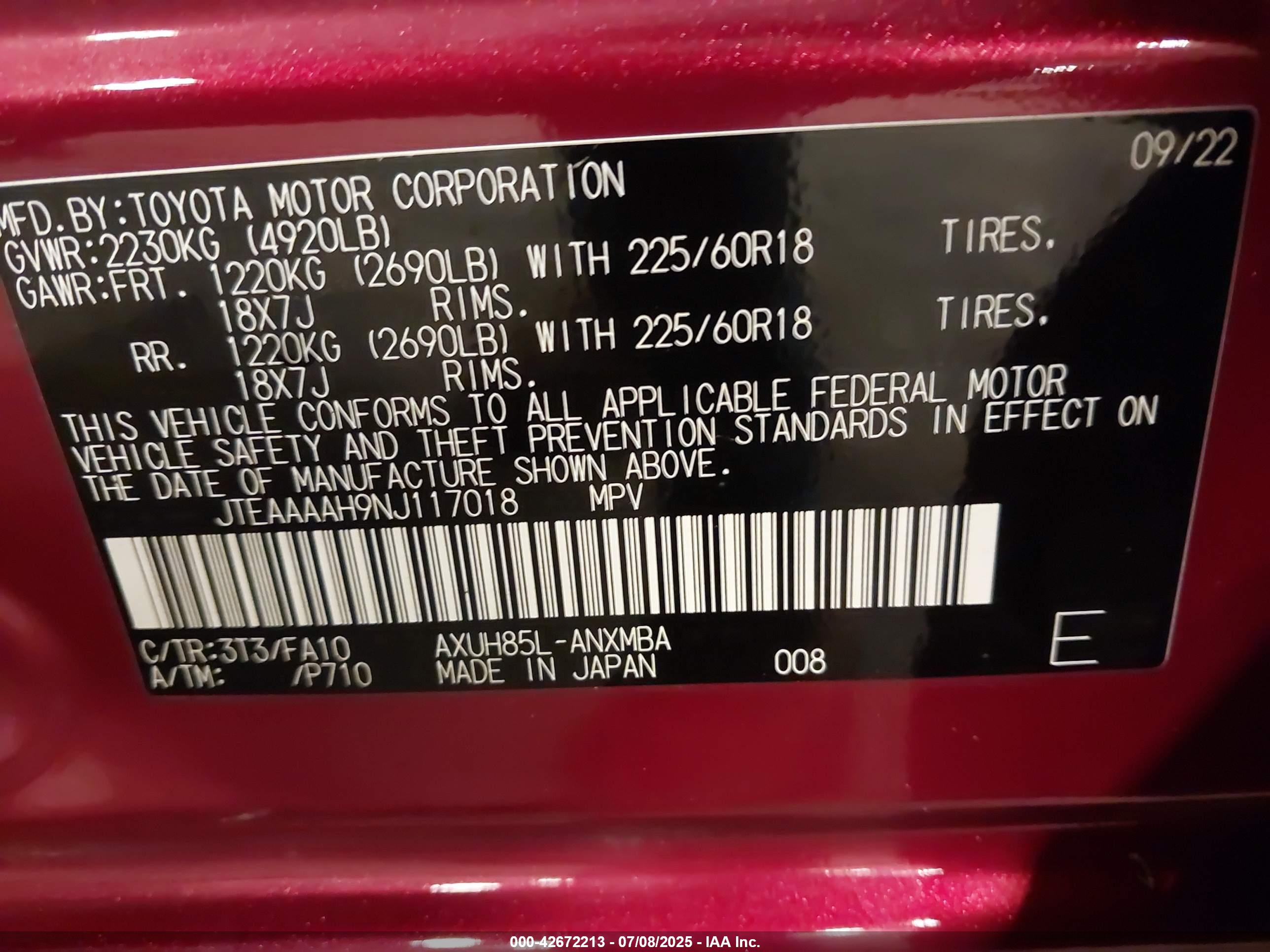 TOYOTA VENZA image 9