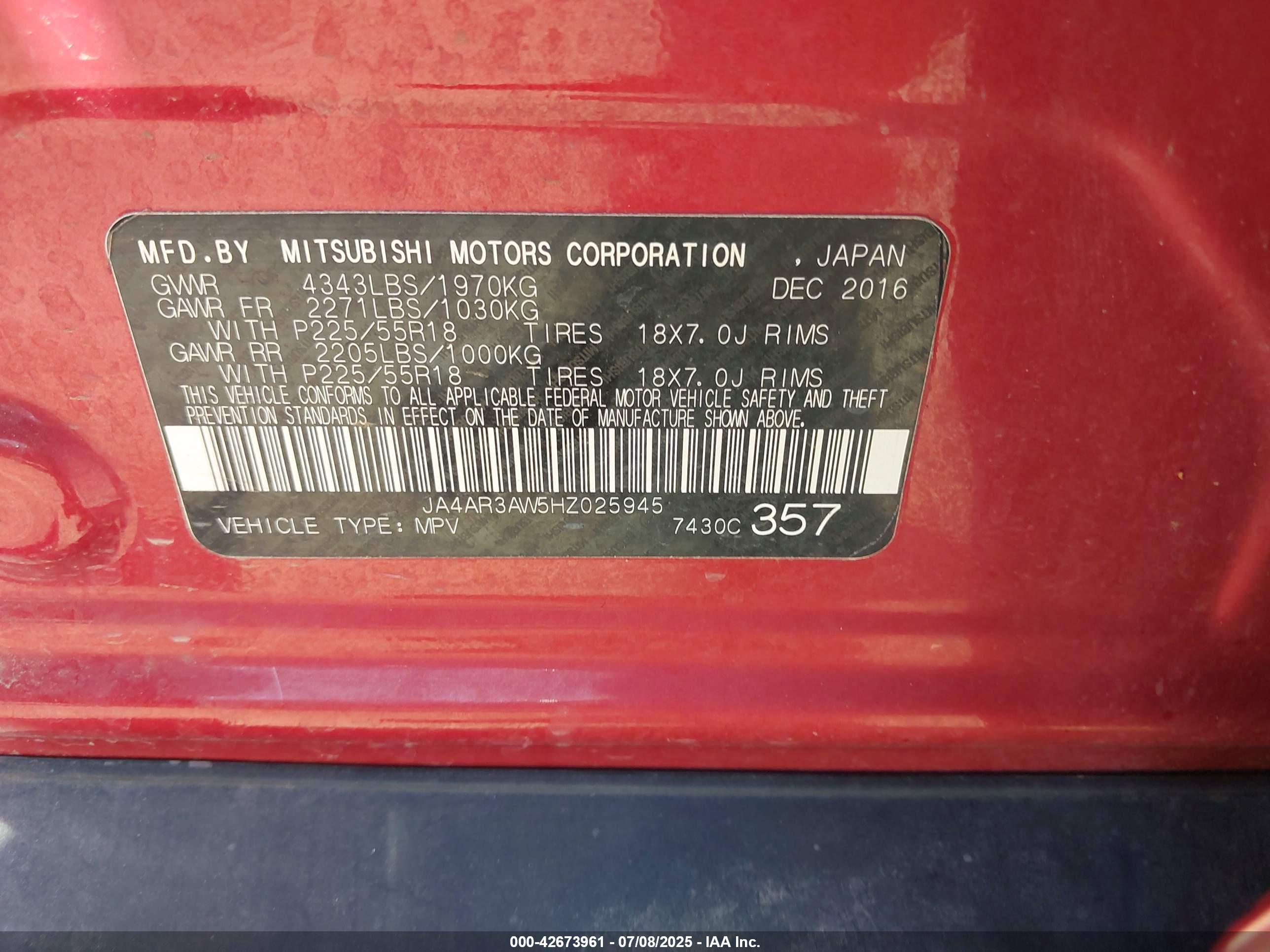 MITSUBISHI OUTLANDER image 9