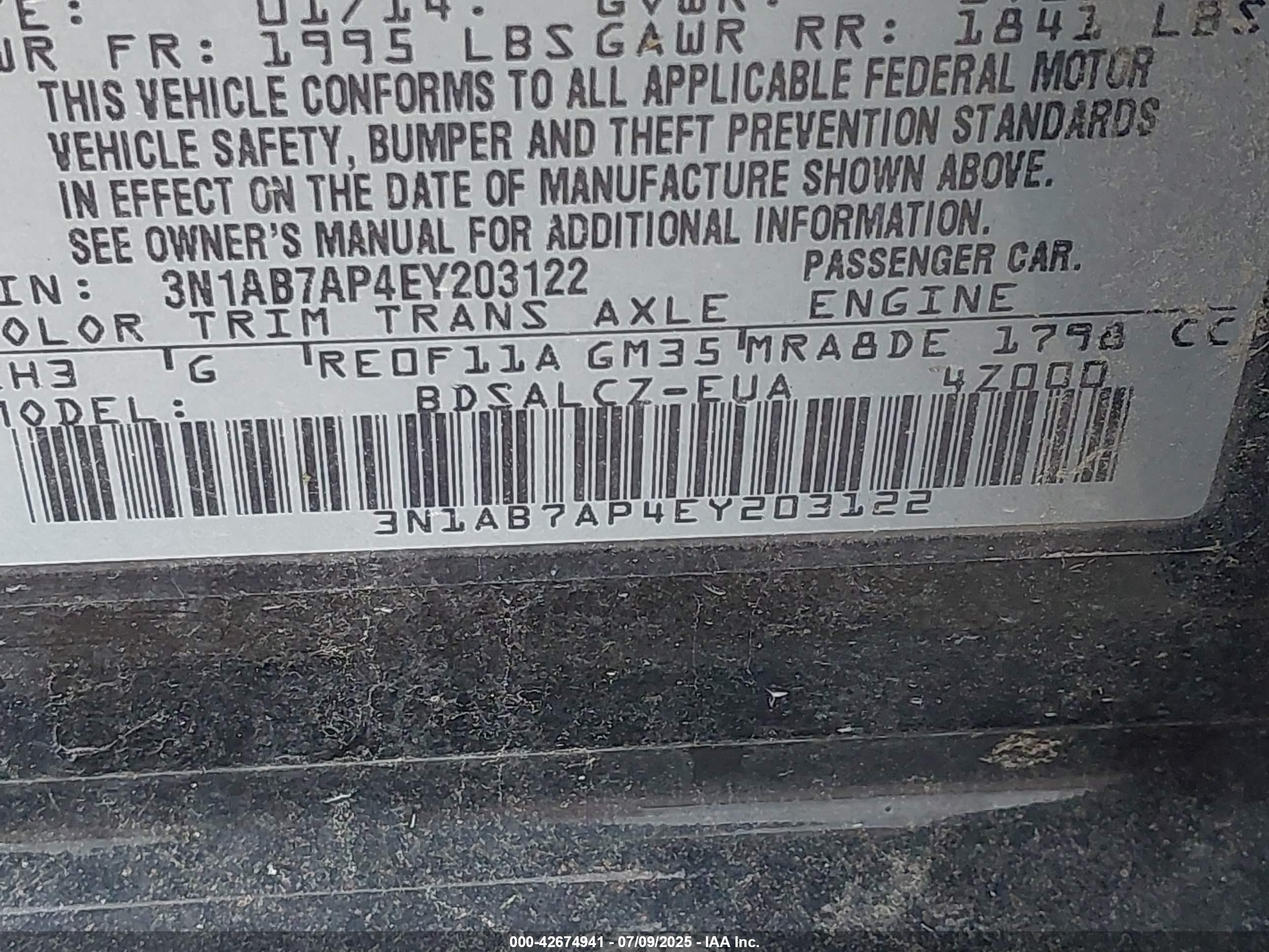 NISSAN SENTRA image 9