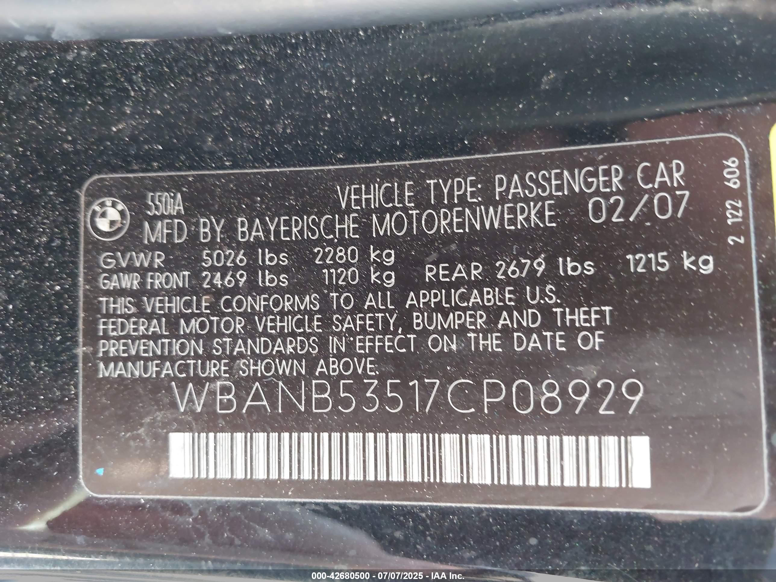 BMW 550I image 9