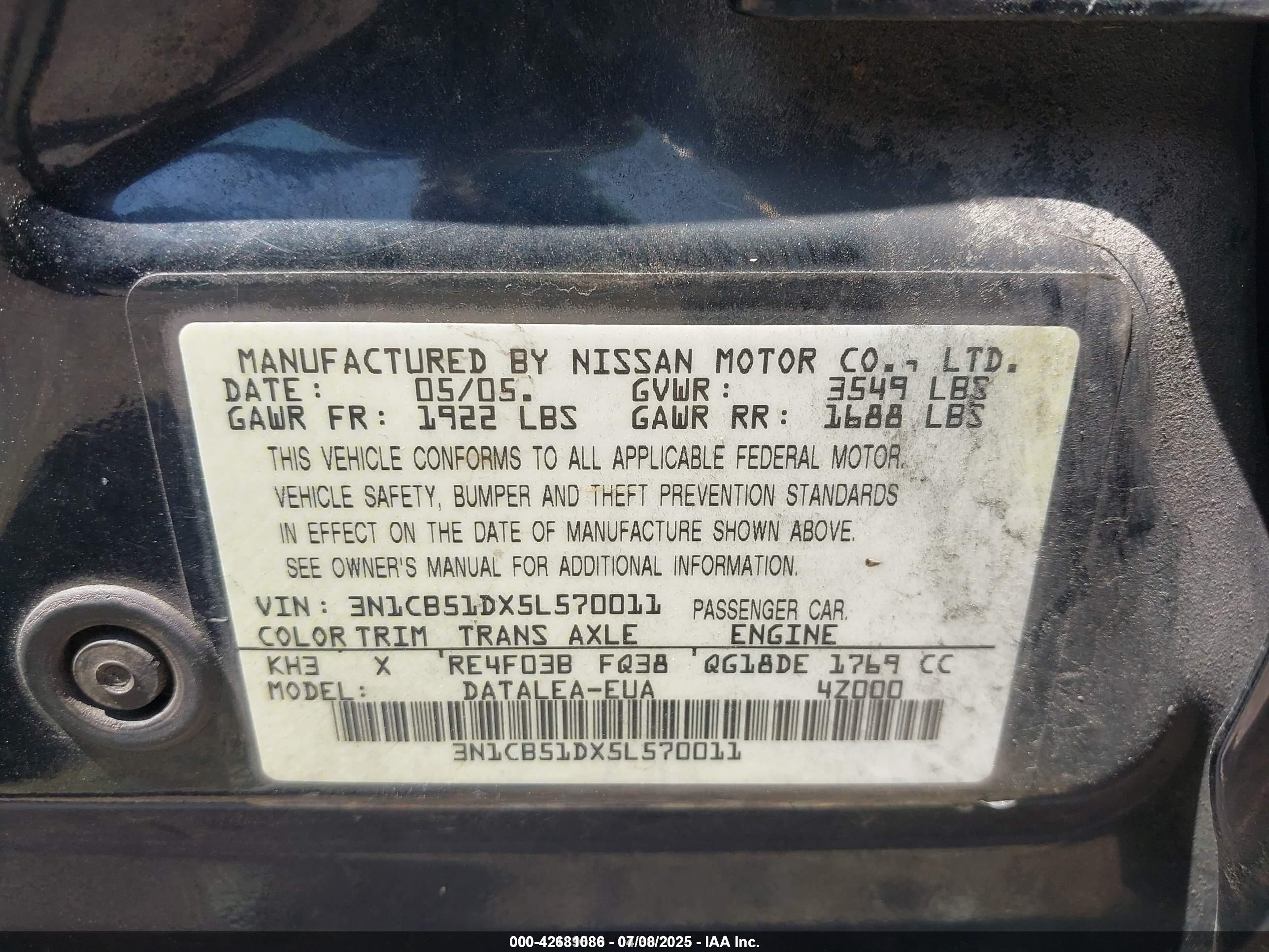 NISSAN SENTRA image 9