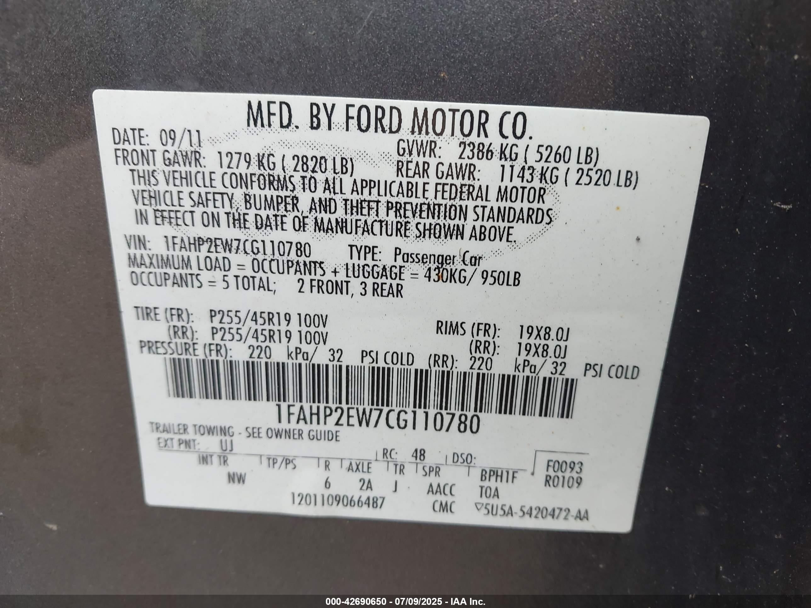 FORD TAURUS image 9