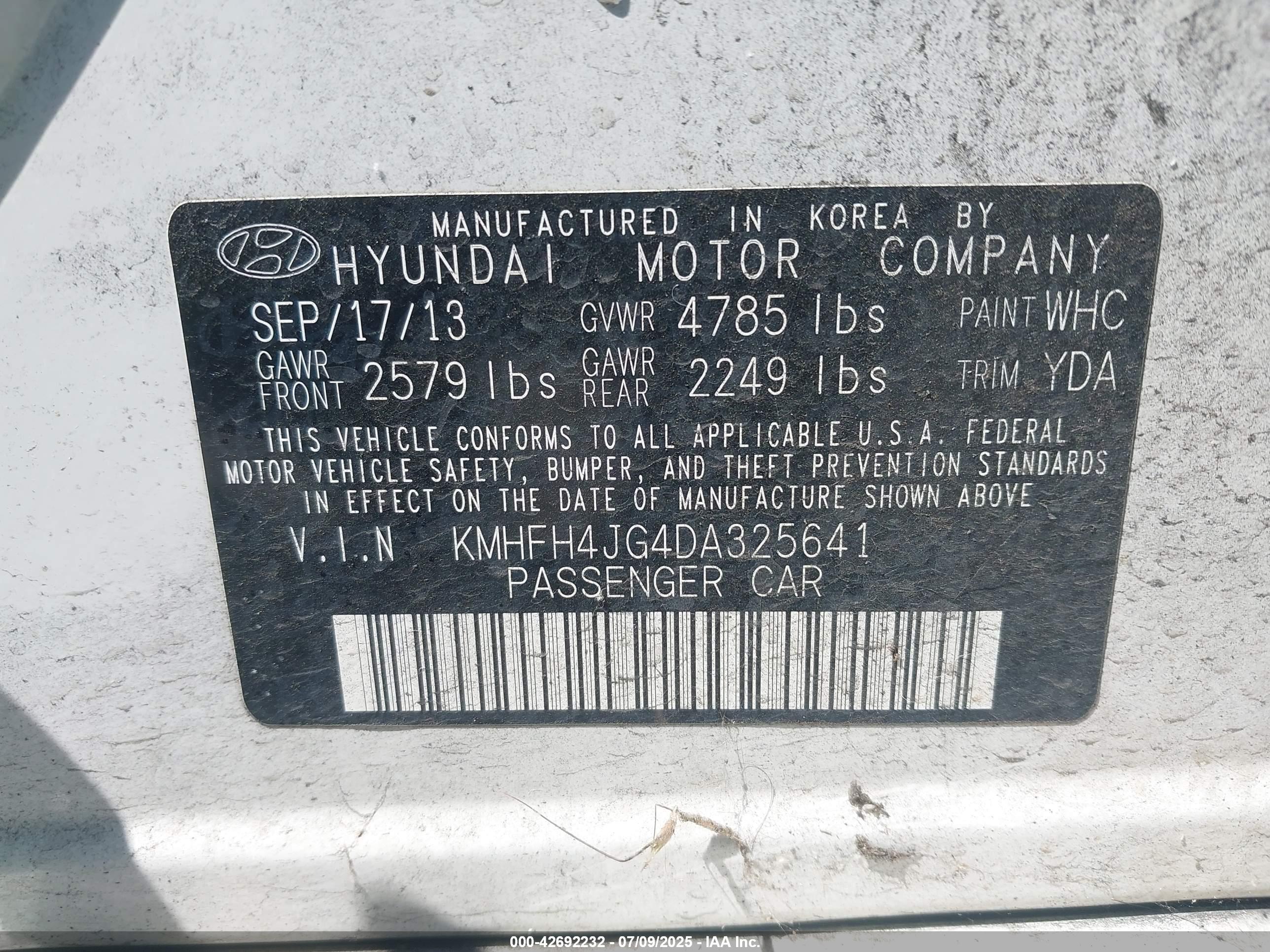 HYUNDAI AZERA image 9