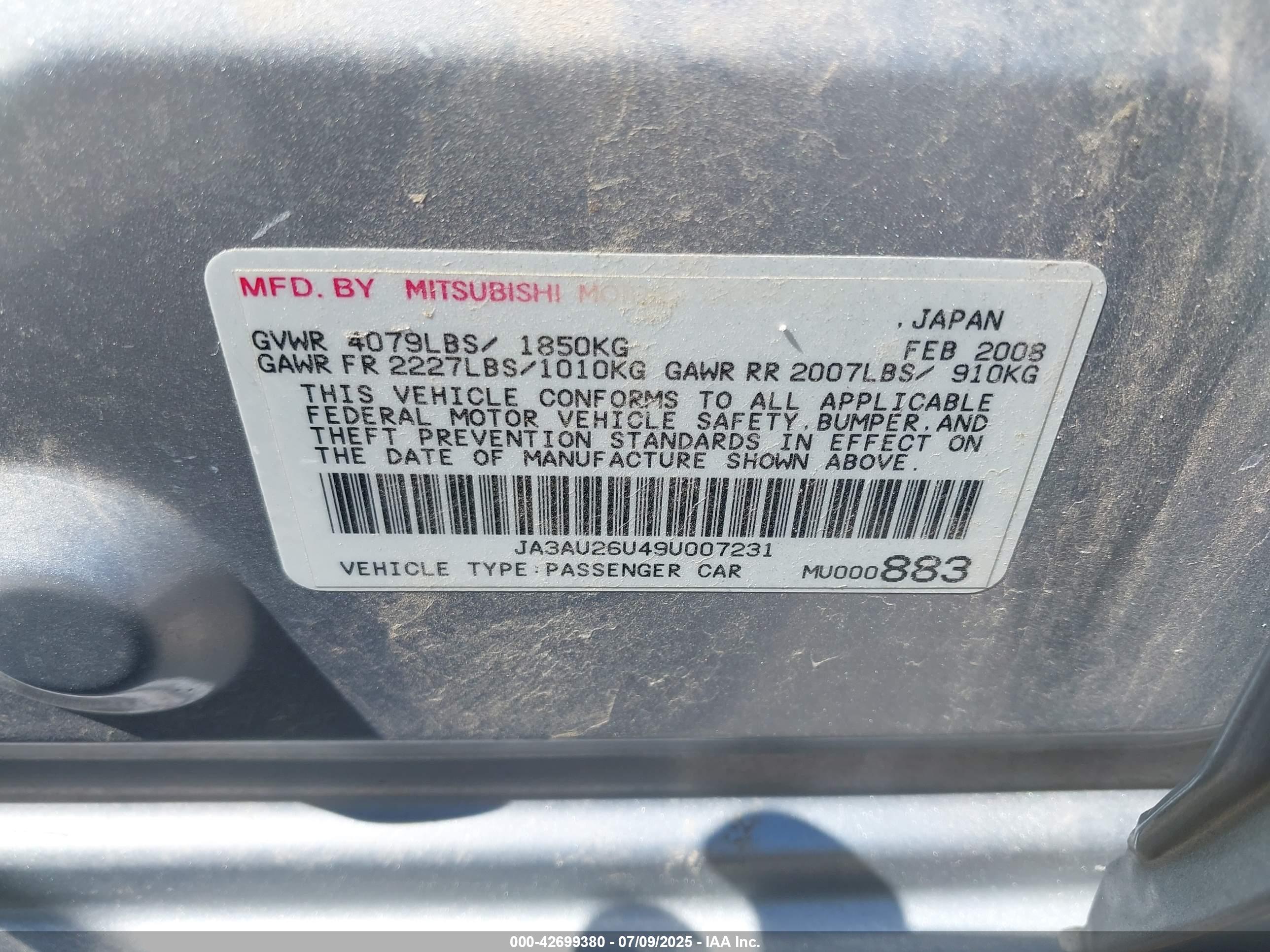 MITSUBISHI LANCER image 9