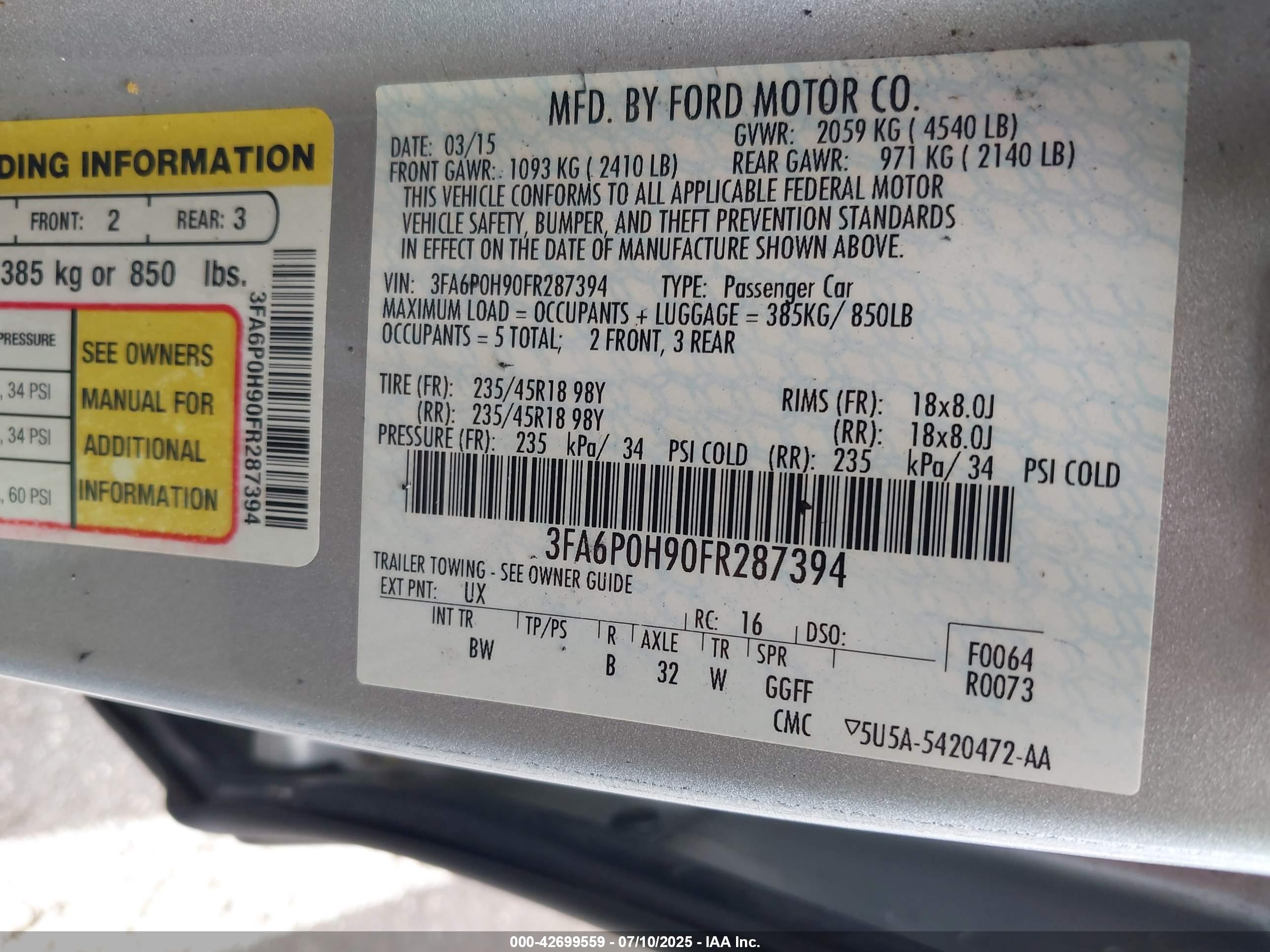 FORD FUSION image 9