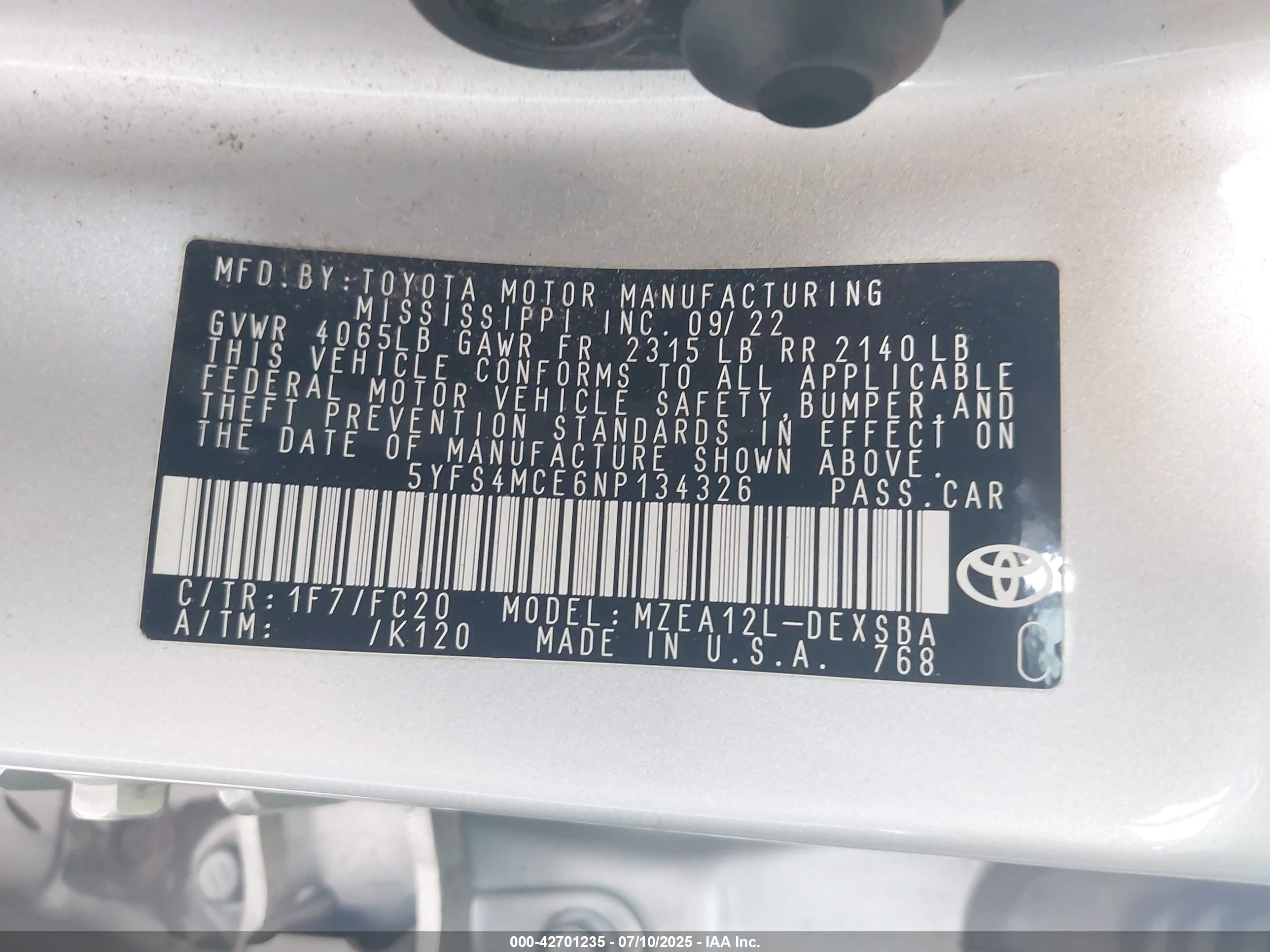 TOYOTA COROLLA image 9