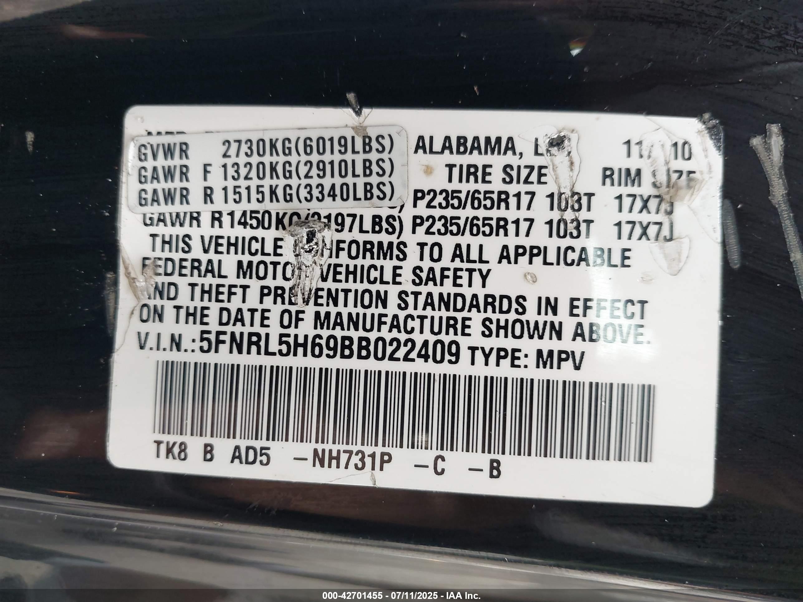 HONDA ODYSSEY image 9