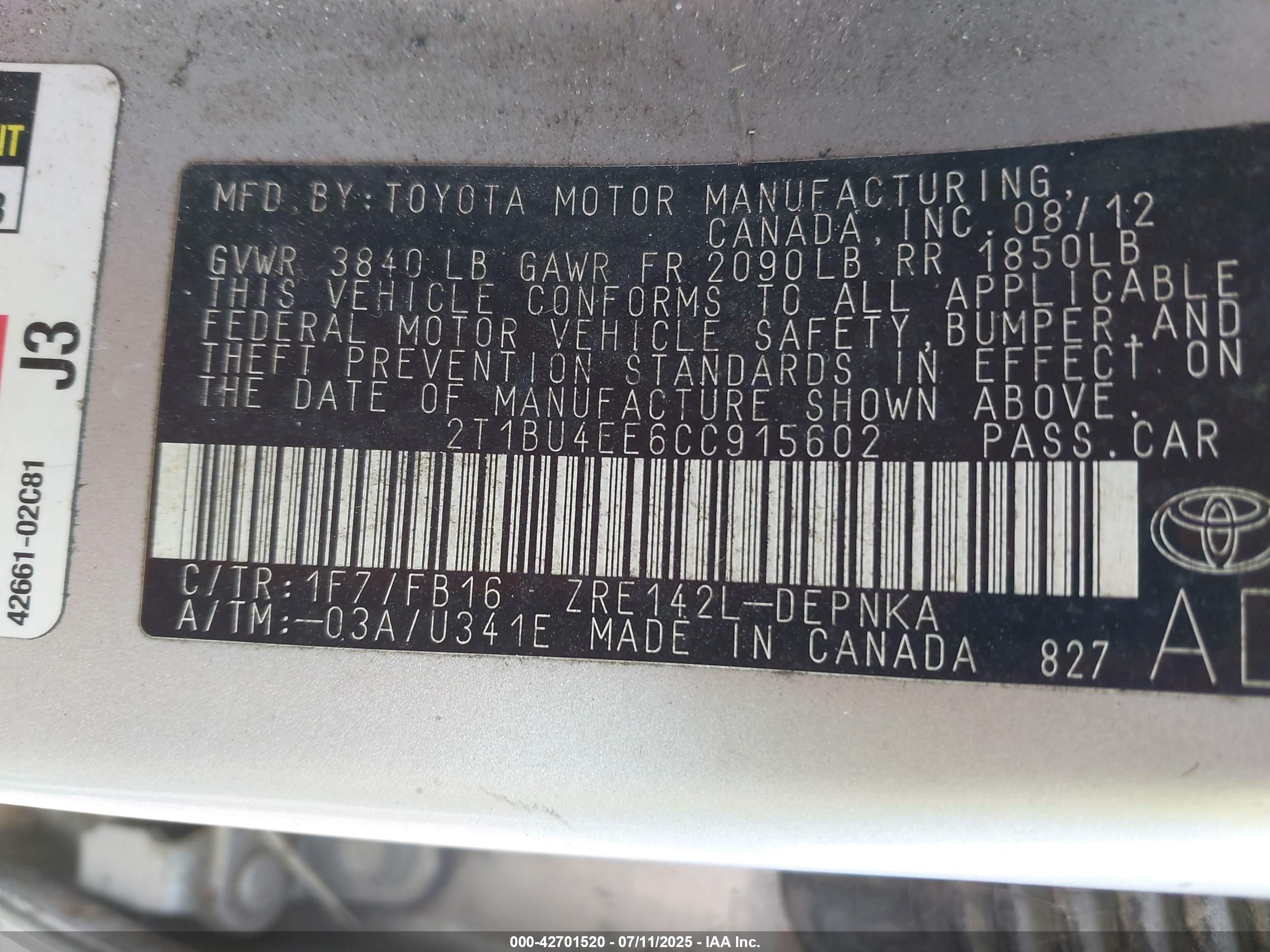 TOYOTA COROLLA image 9