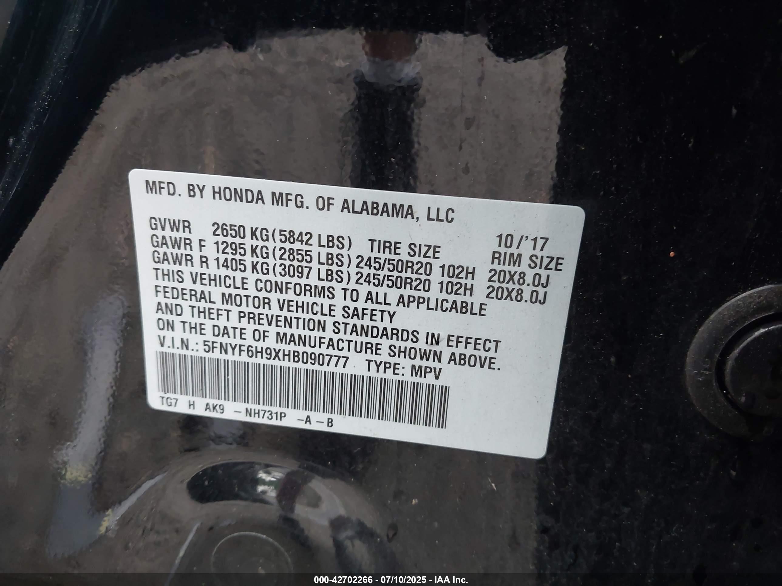 HONDA PILOT image 9