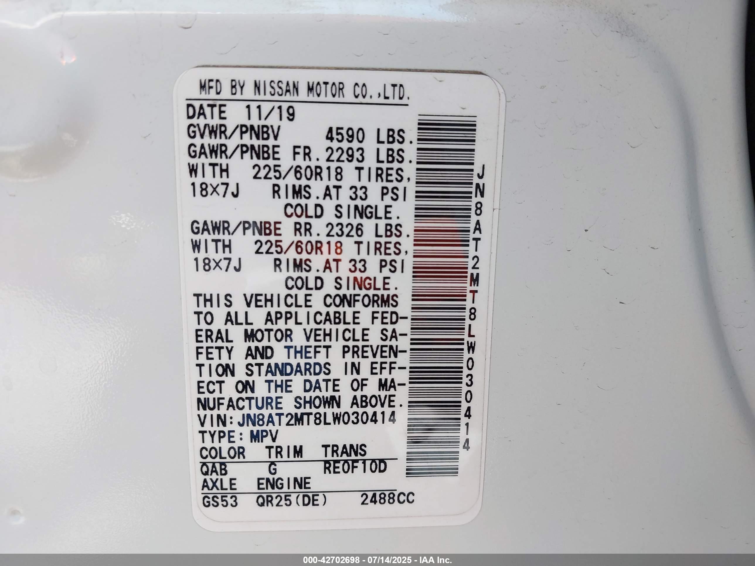 NISSAN ROGUE image 9