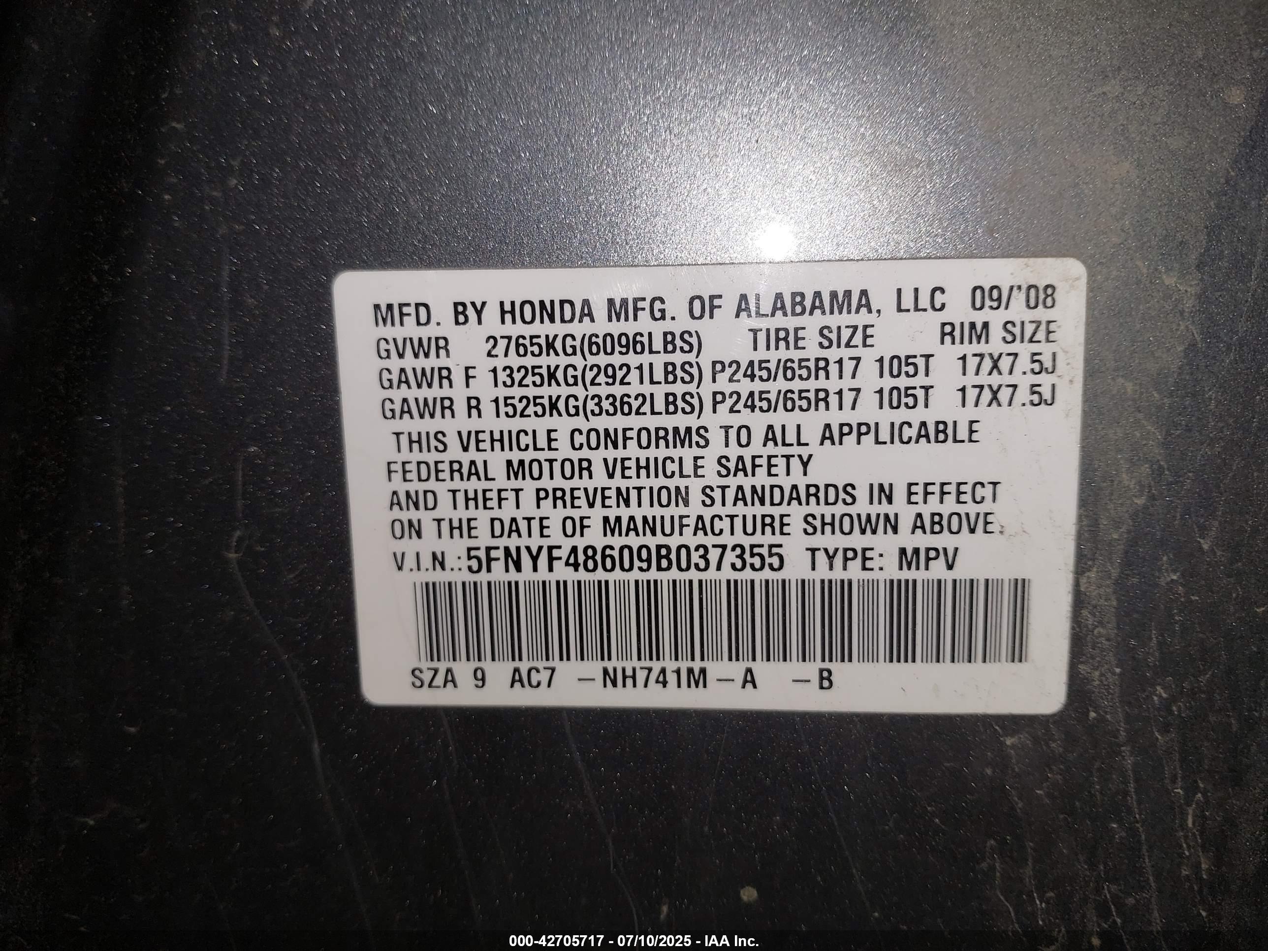 HONDA PILOT image 9