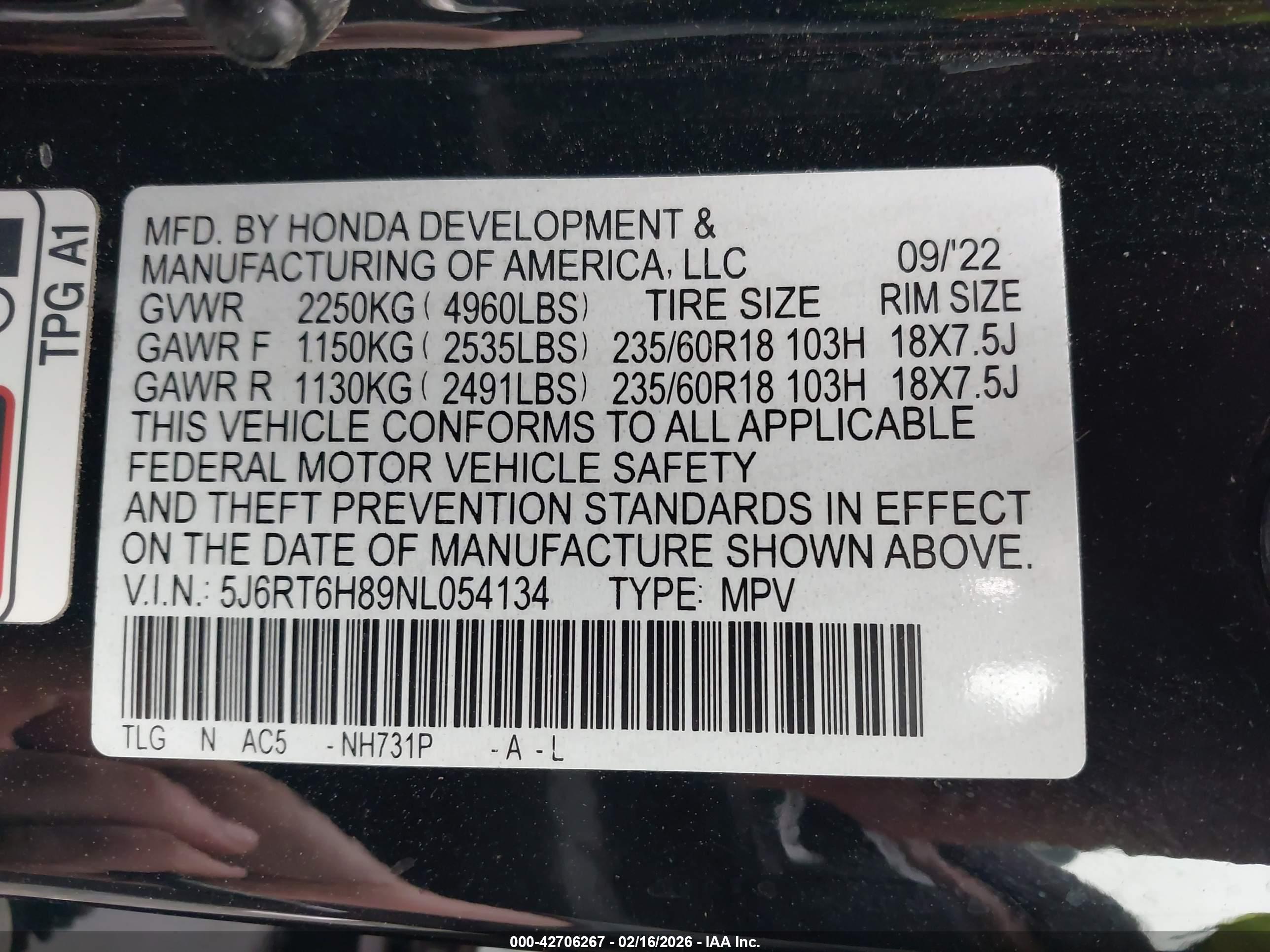 HONDA CR-V image 9