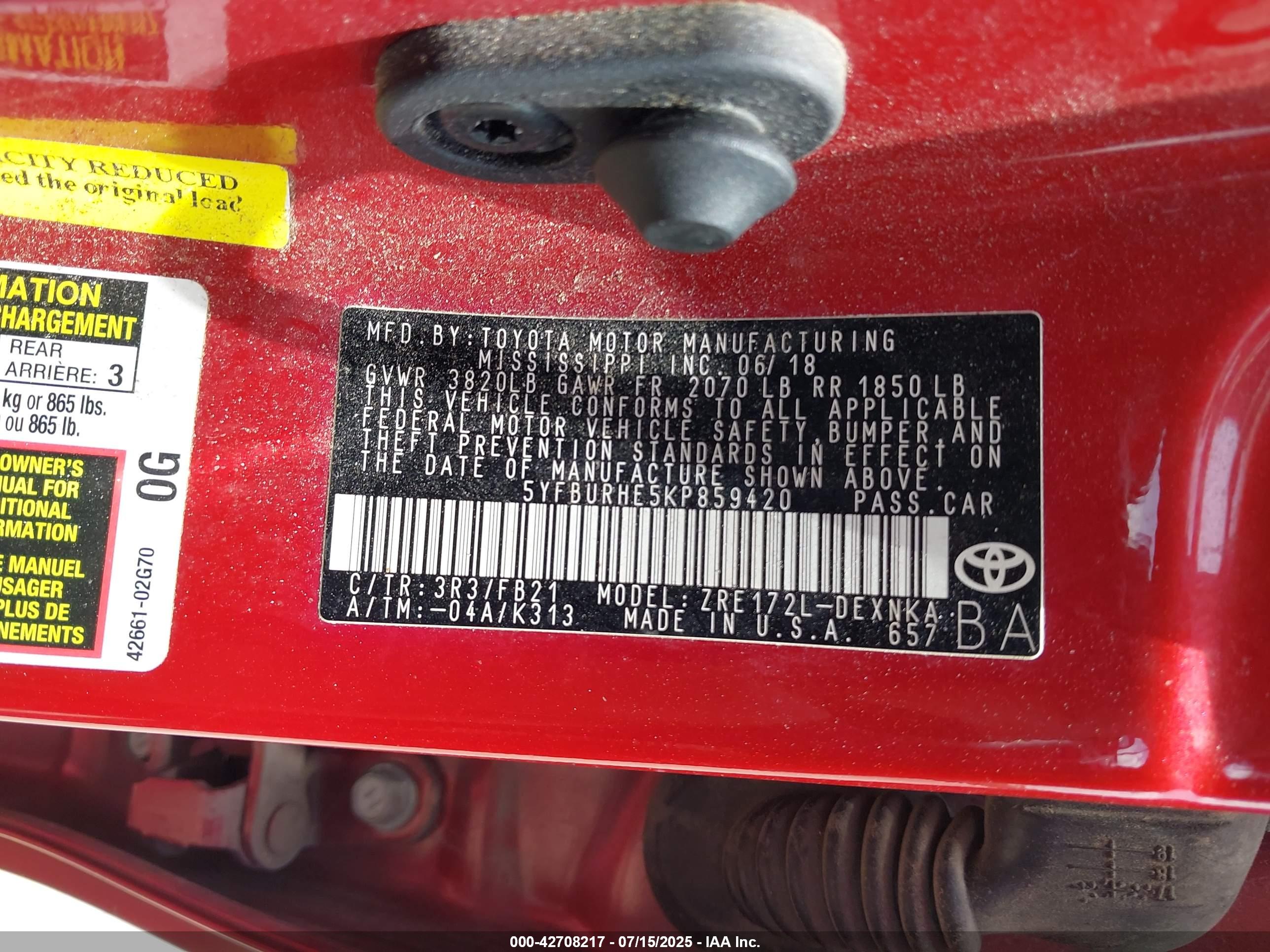 TOYOTA COROLLA image 9