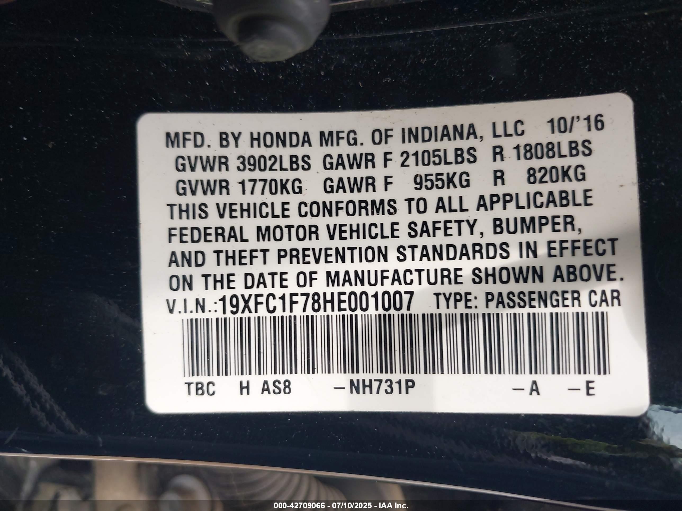 HONDA CIVIC image 9