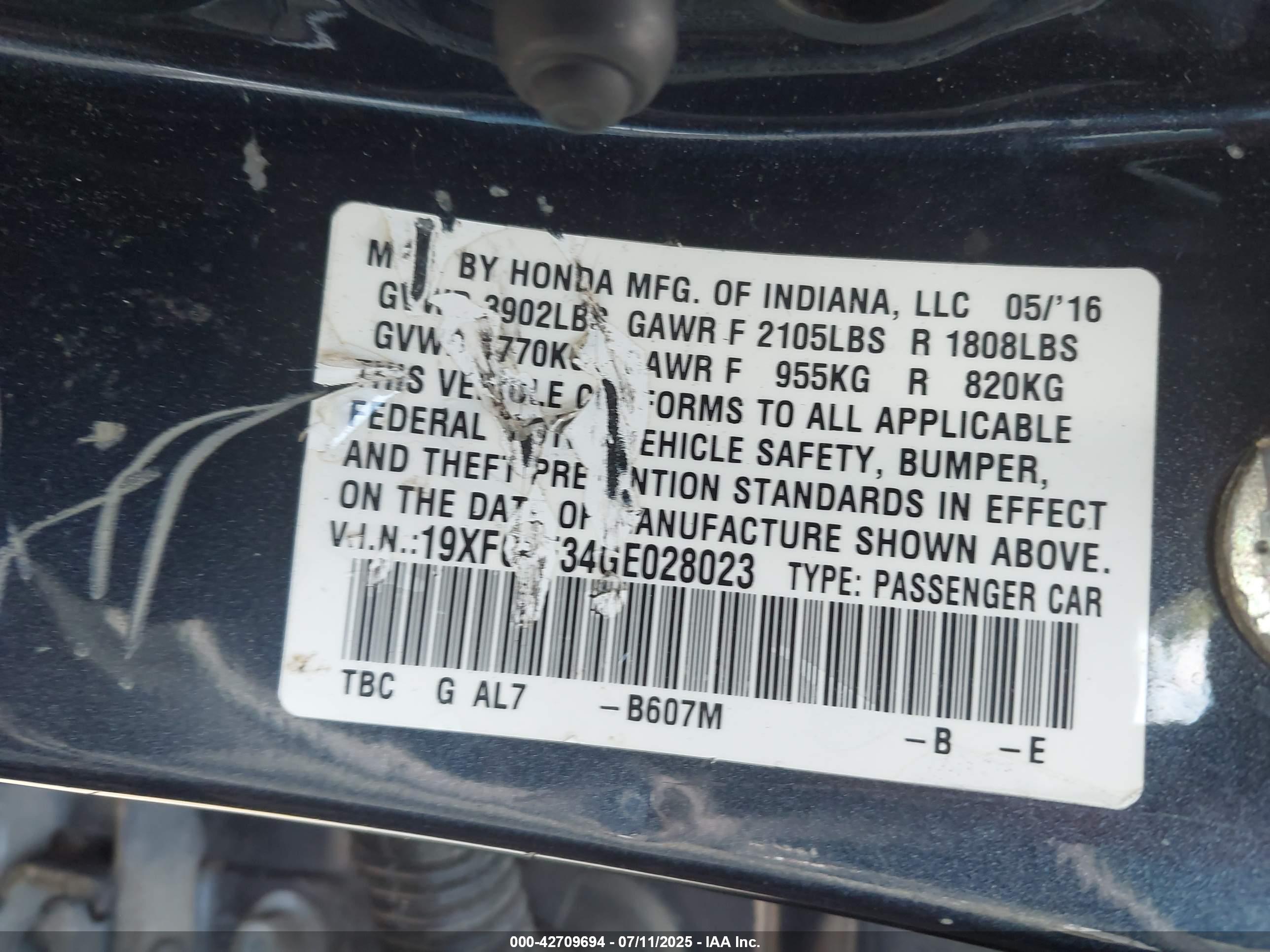 HONDA CIVIC image 9