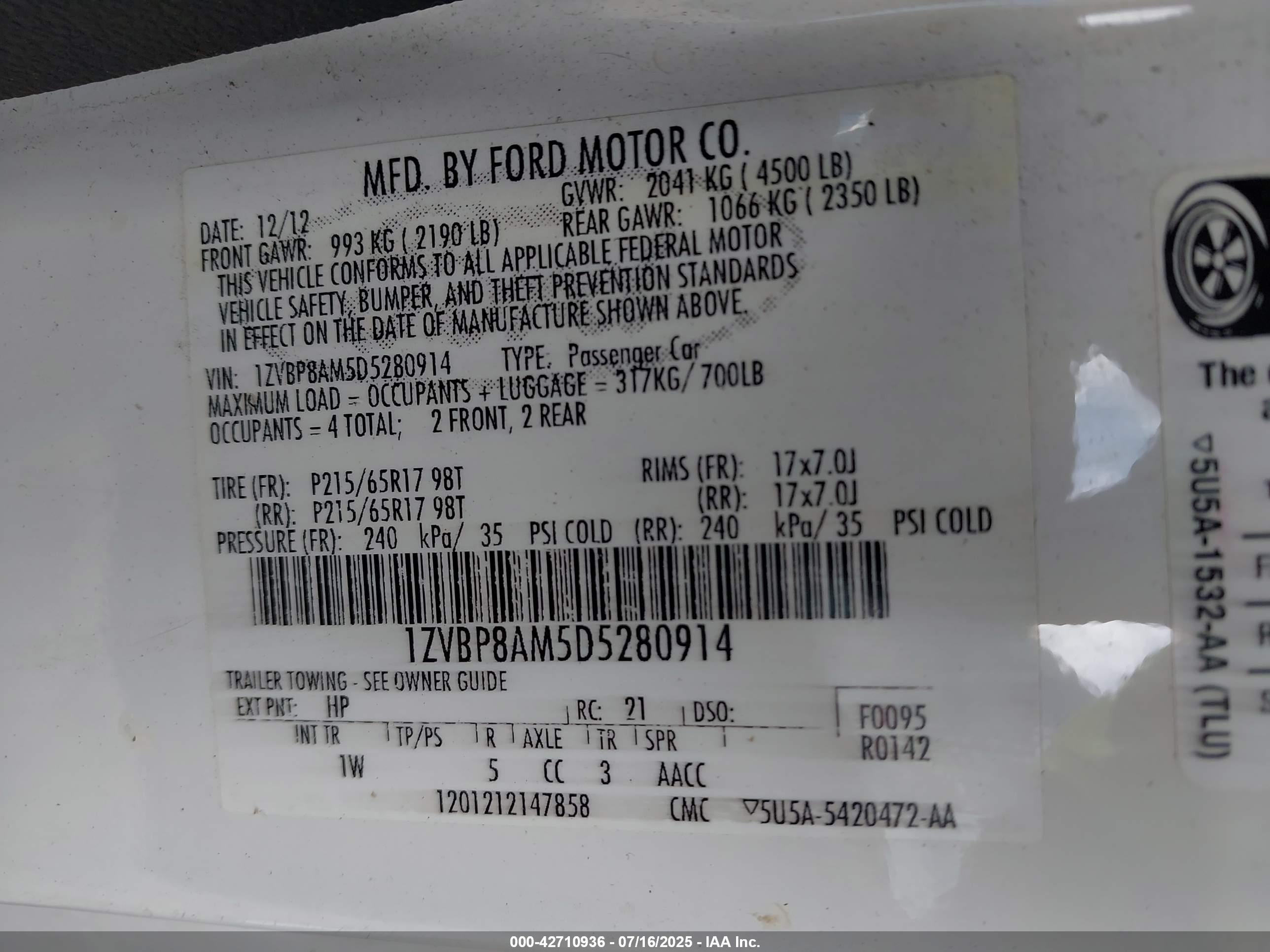 FORD MUSTANG image 9