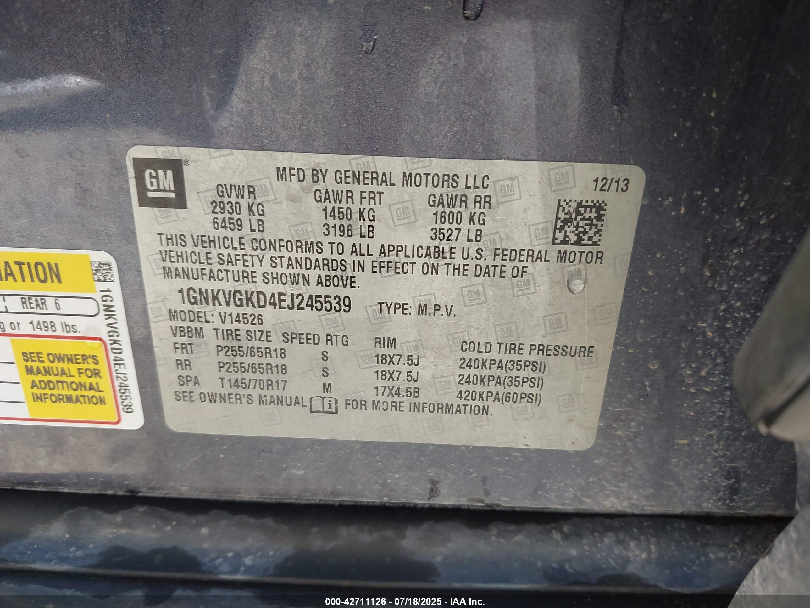 CHEVROLET TRAVERSE image 9