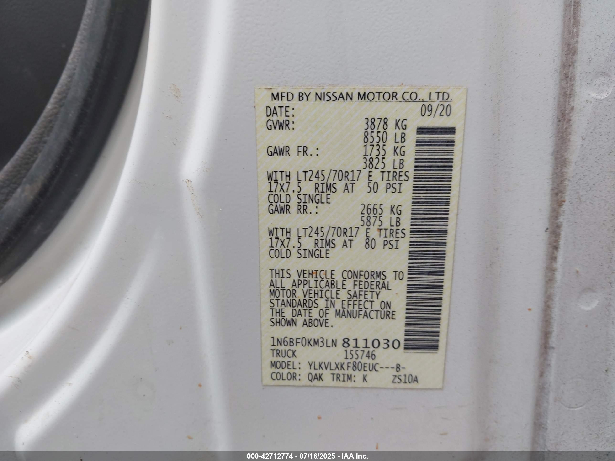 NISSAN NV image 9