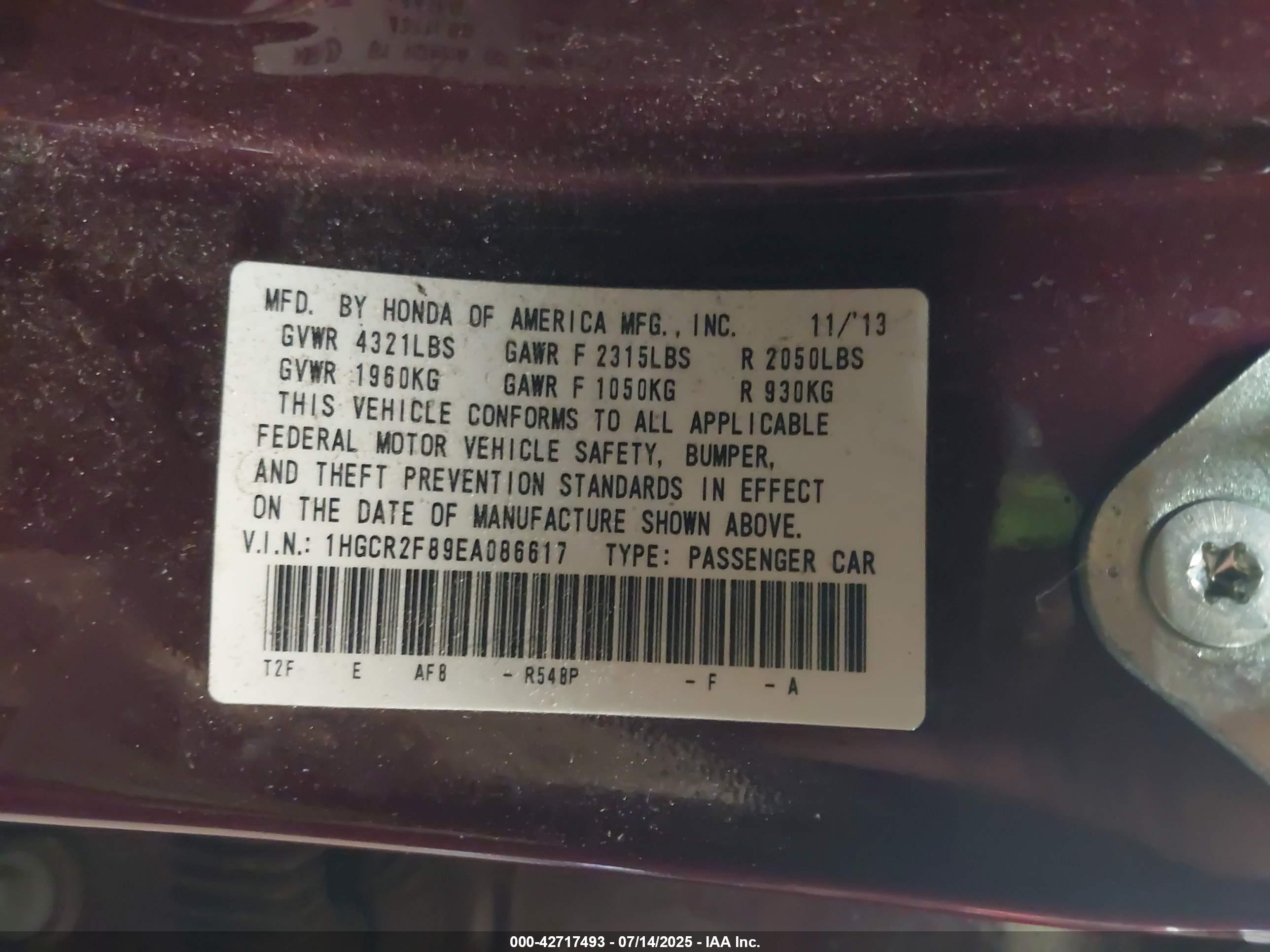 HONDA ACCORD image 9