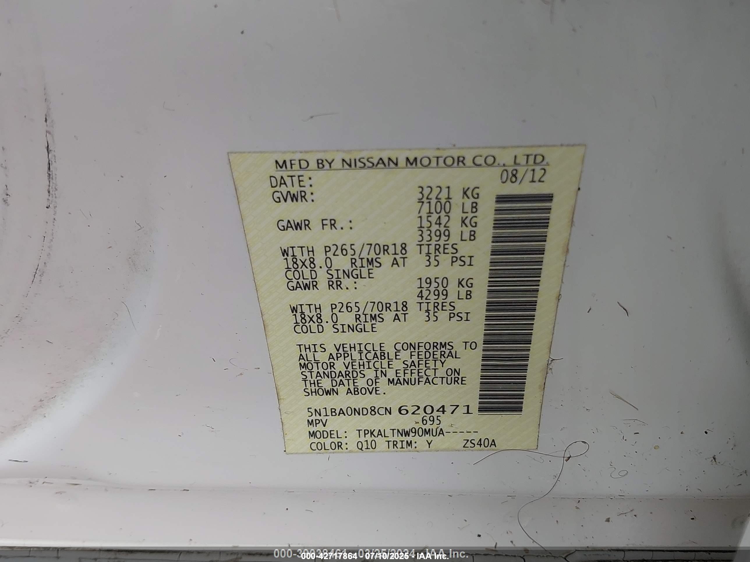 NISSAN ARMADA image 9