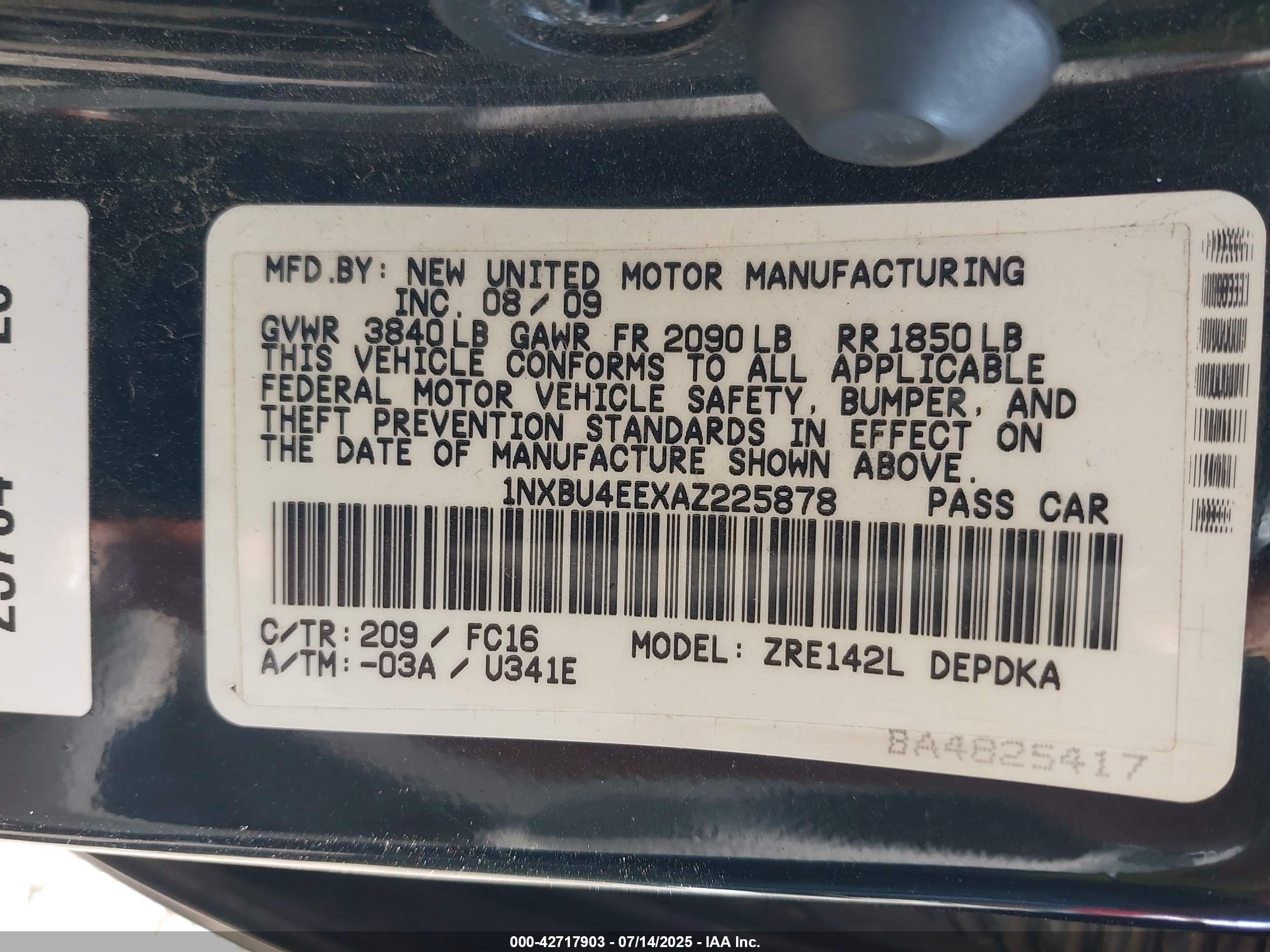 TOYOTA COROLLA image 9
