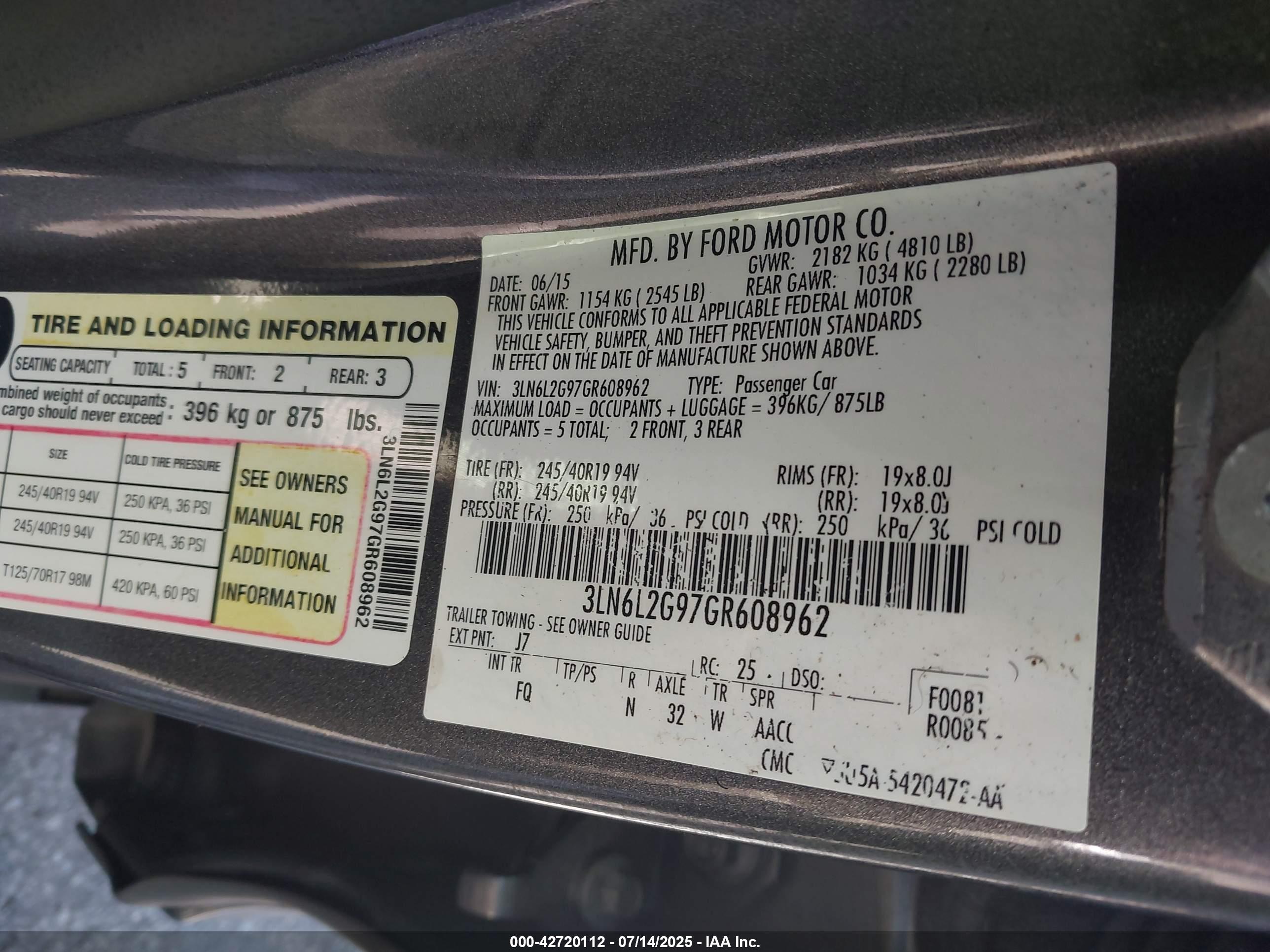 LINCOLN MKZ image 9