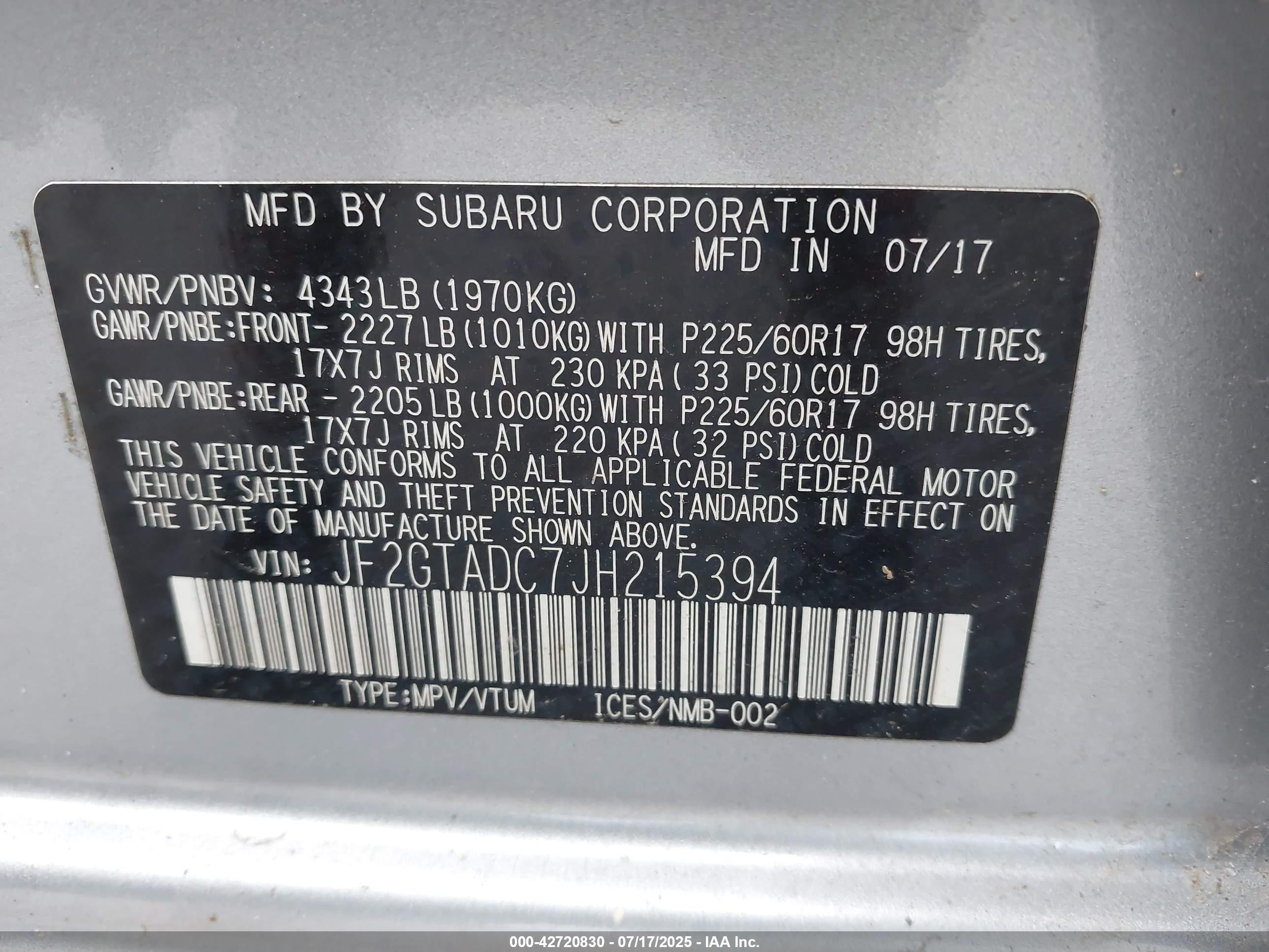 SUBARU CROSSTREK image 9