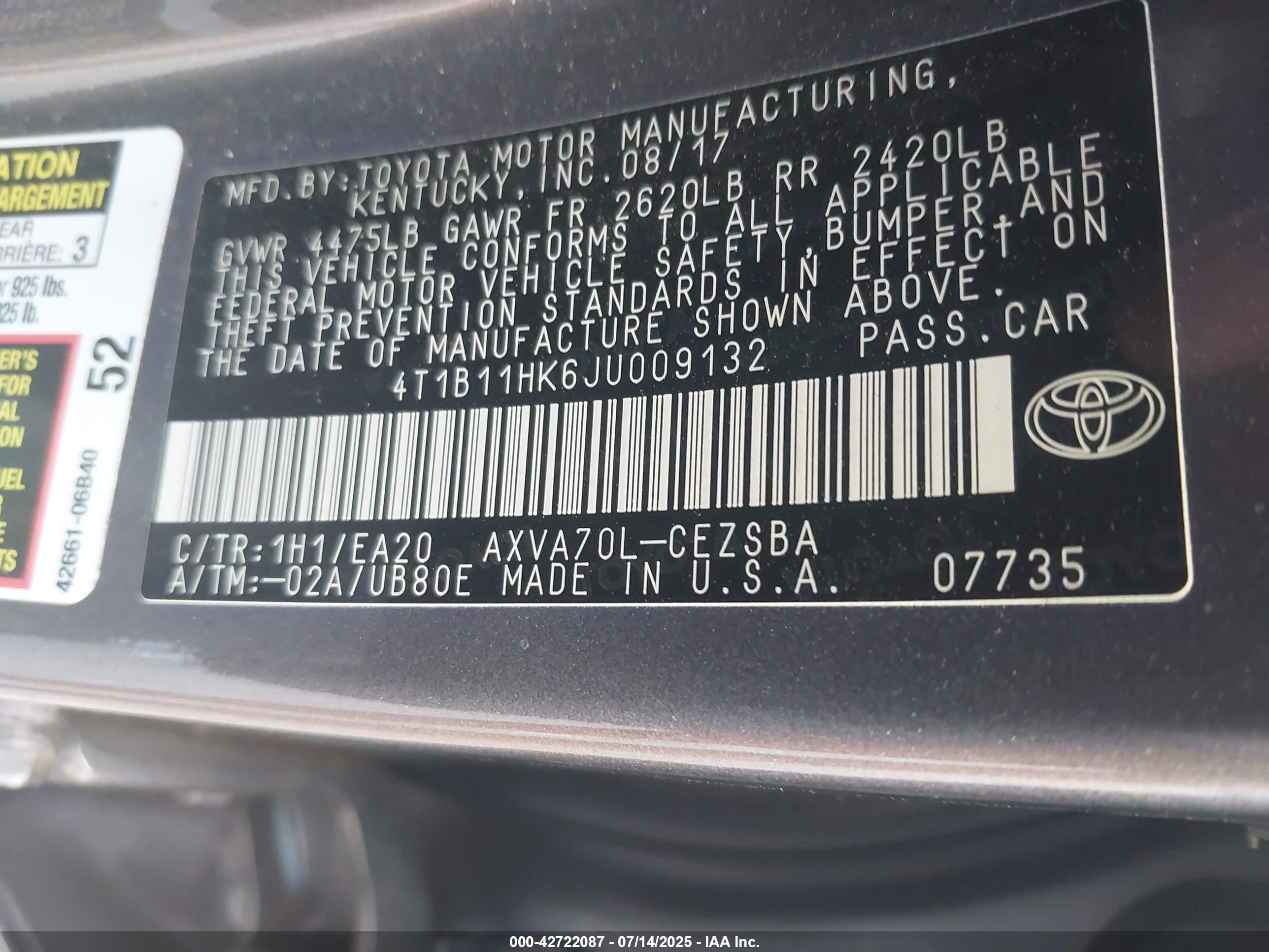 TOYOTA CAMRY image 9