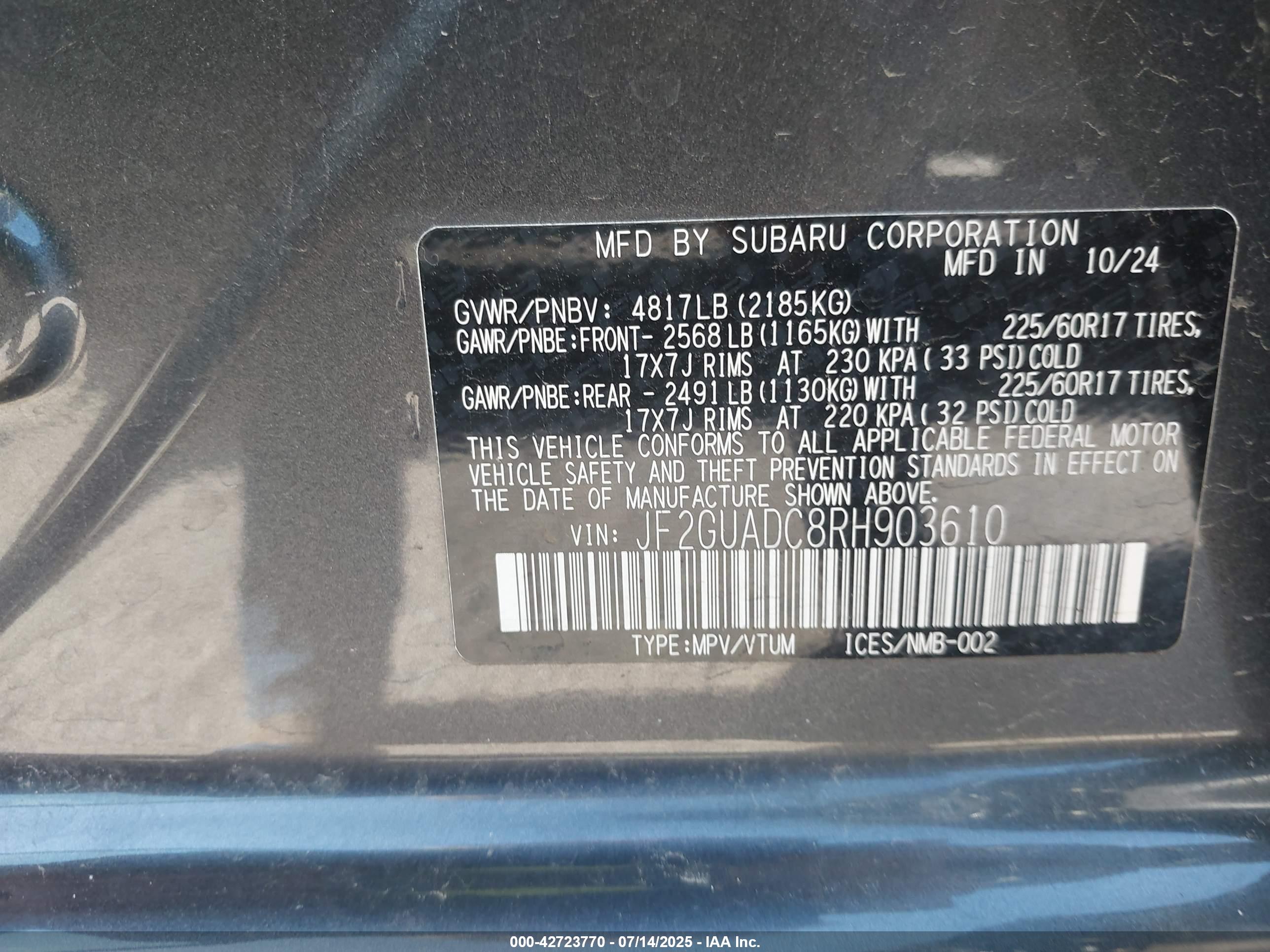 SUBARU CROSSTREK image 9