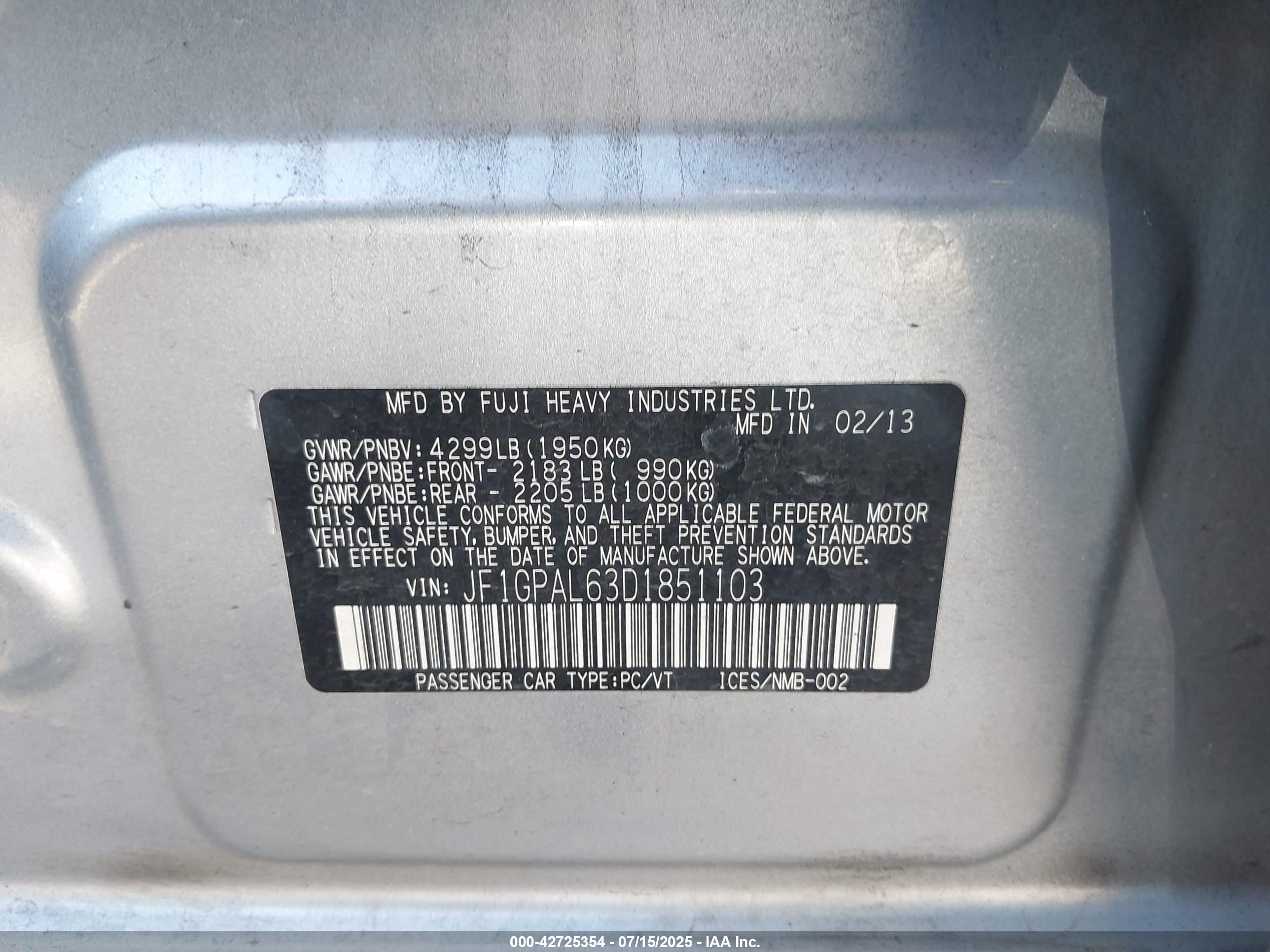 SUBARU IMPREZA image 9
