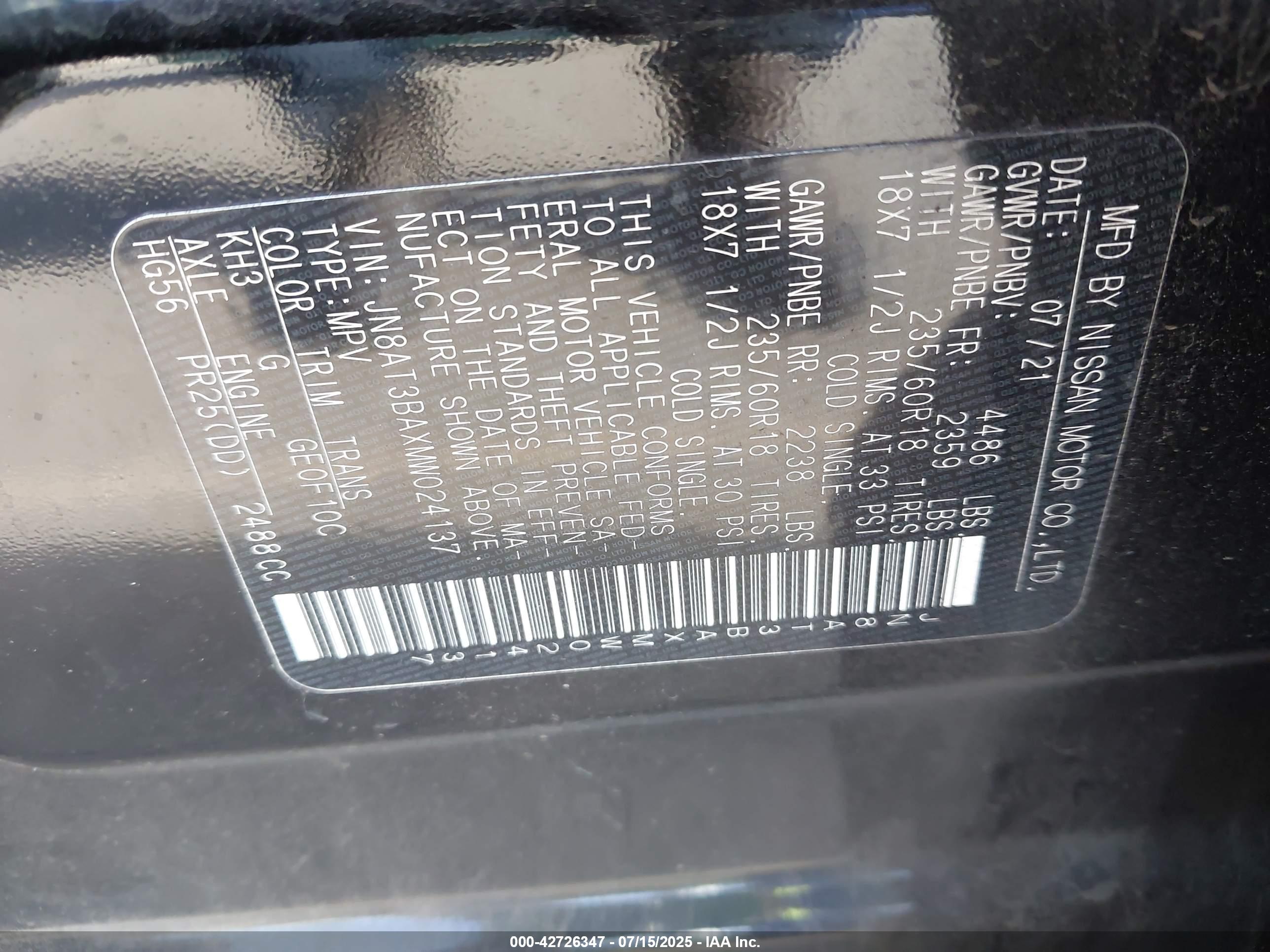 NISSAN ROGUE image 9
