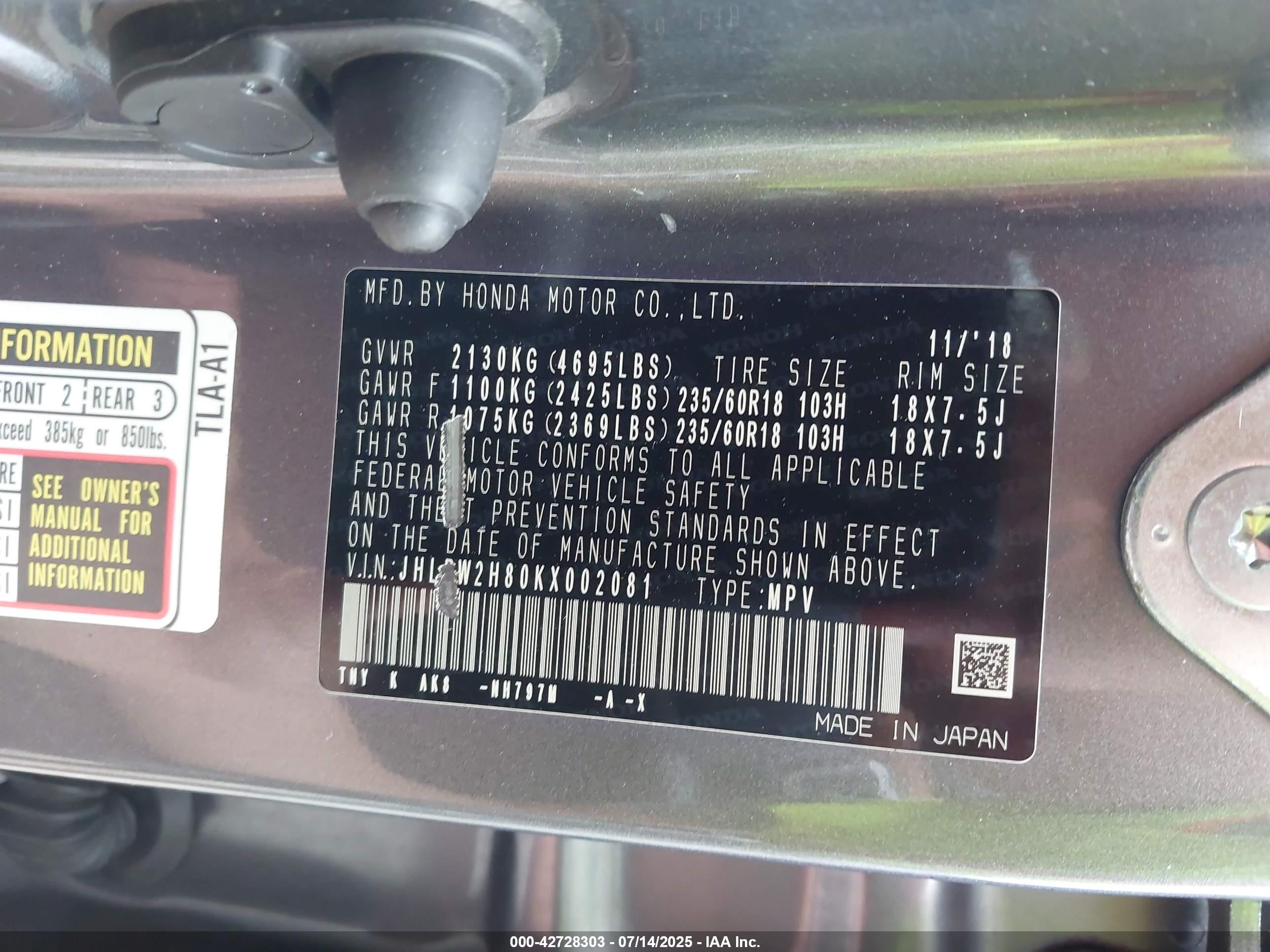 HONDA CR-V image 9